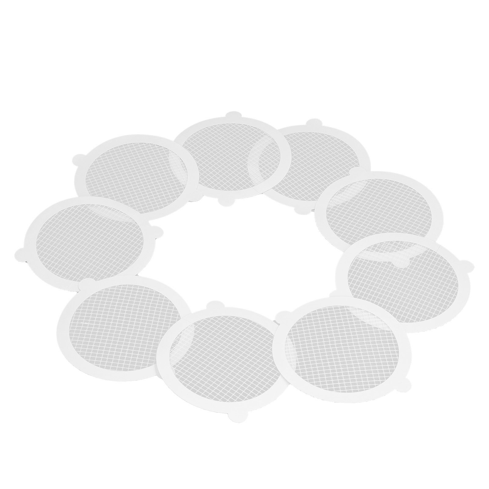 50Pcs Shower Drain Hair Catcher Fiberglass Practical Convenient Dense Mesh Shower Hair Catcher11cm Diameter, 3mm Mesh - Image 3