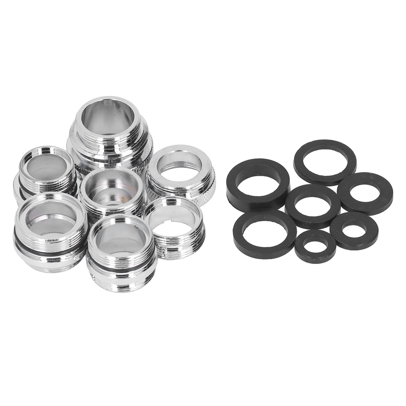 7Pcs/Set Male Female Faucet Adapter Kit with Gasket Brass Aerator Adapter Set for Garden Hose Kitchen Sink - Image 1