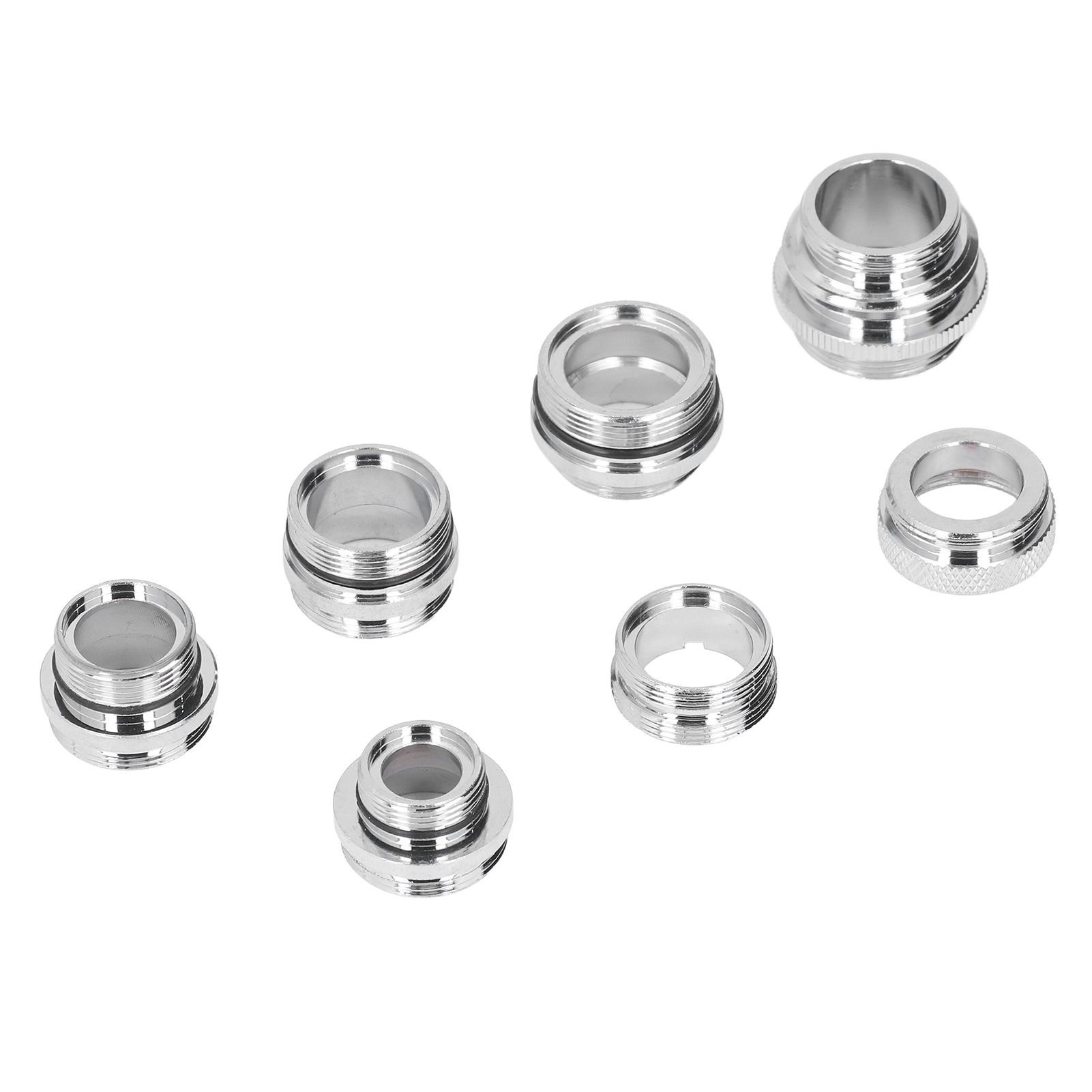 7Pcs/Set Male Female Faucet Adapter Kit with Gasket Brass Aerator Adapter Set for Garden Hose Kitchen Sink - Image 4