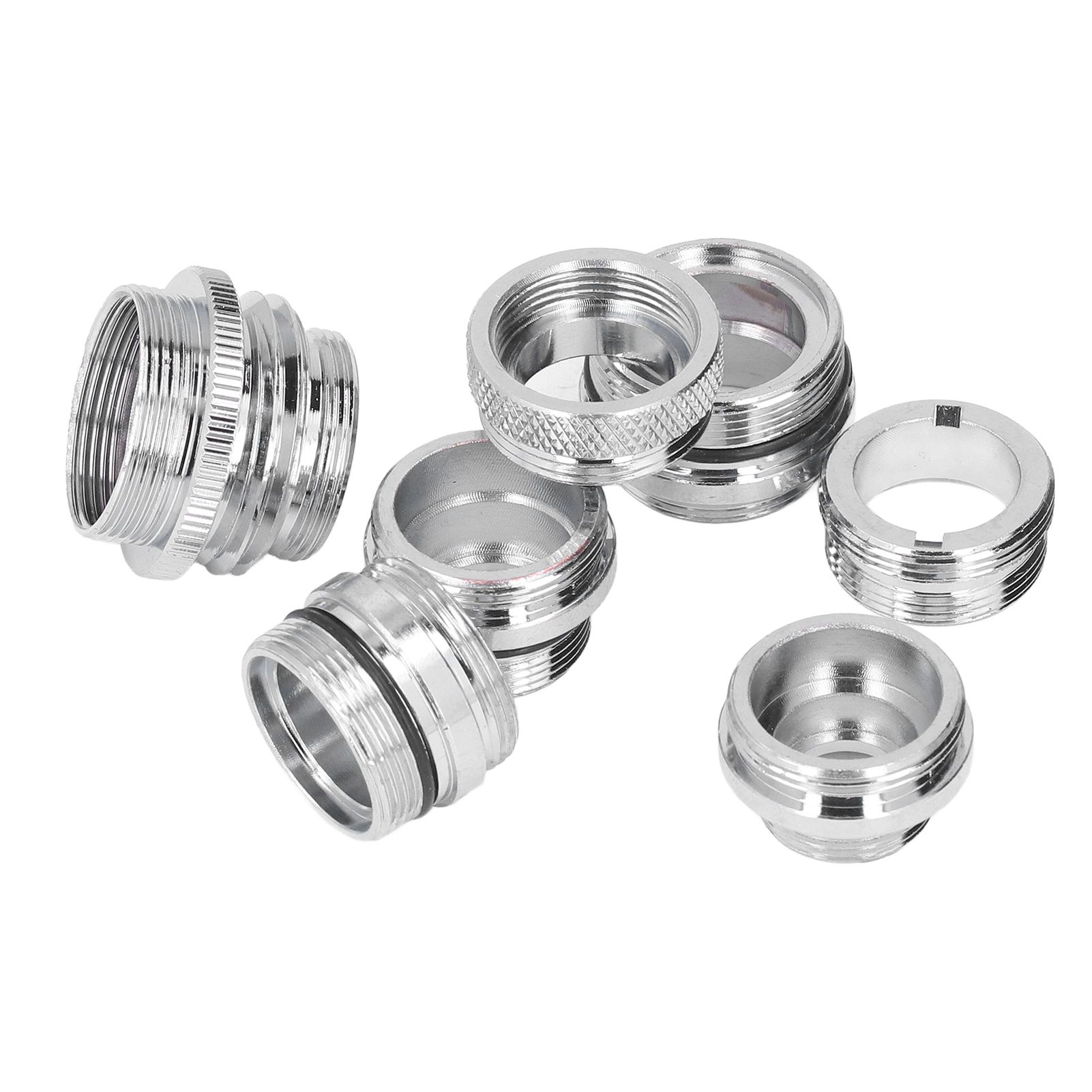 7Pcs/Set Male Female Faucet Adapter Kit with Gasket Brass Aerator Adapter Set for Garden Hose Kitchen Sink - Image 5