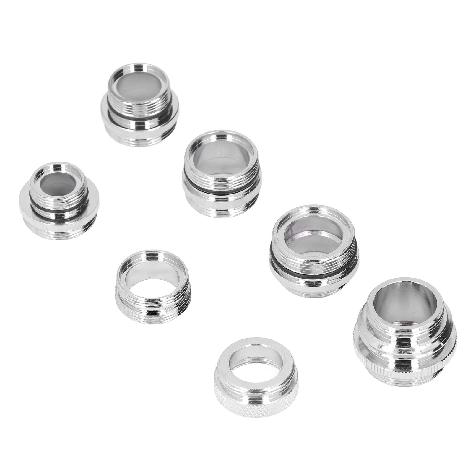 7Pcs/Set Male Female Faucet Adapter Kit with Gasket Brass Aerator Adapter Set for Garden Hose Kitchen Sink - Image 7