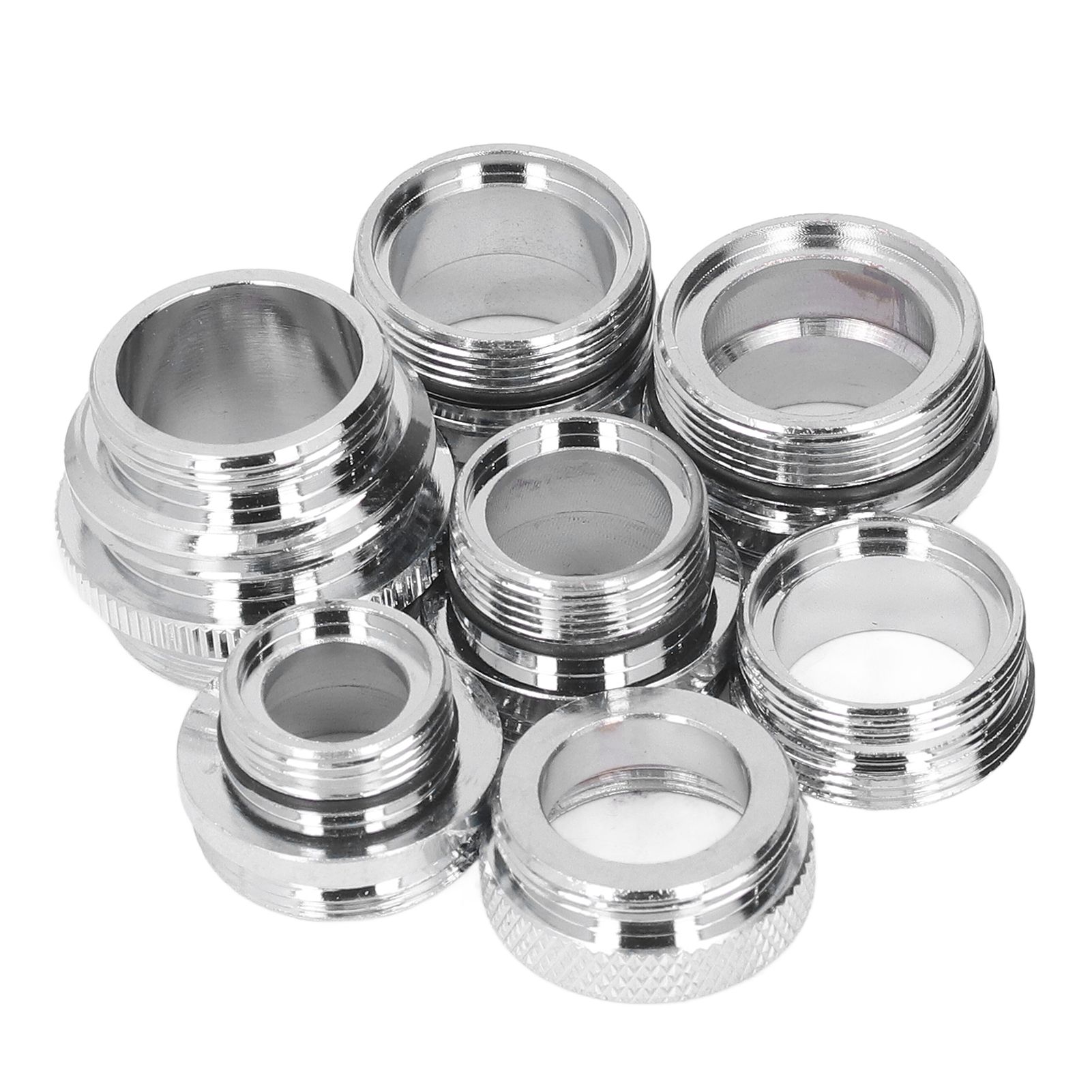 7Pcs/Set Male Female Faucet Adapter Kit with Gasket Brass Aerator Adapter Set for Garden Hose Kitchen Sink - Image 8
