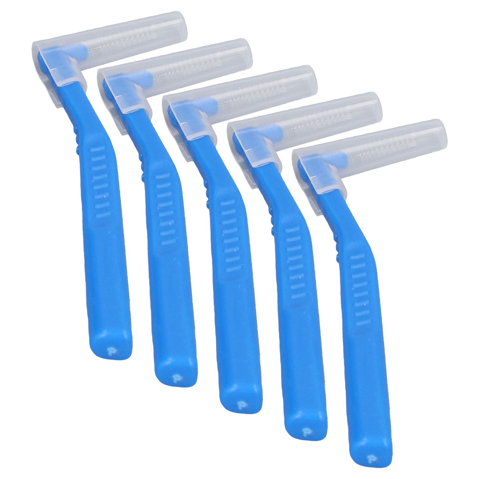 5pcs L Shaped Interdental Brushes Effective Cleaning Plaque Removal Braces Brush for Tooth Care Blue - Image 4
