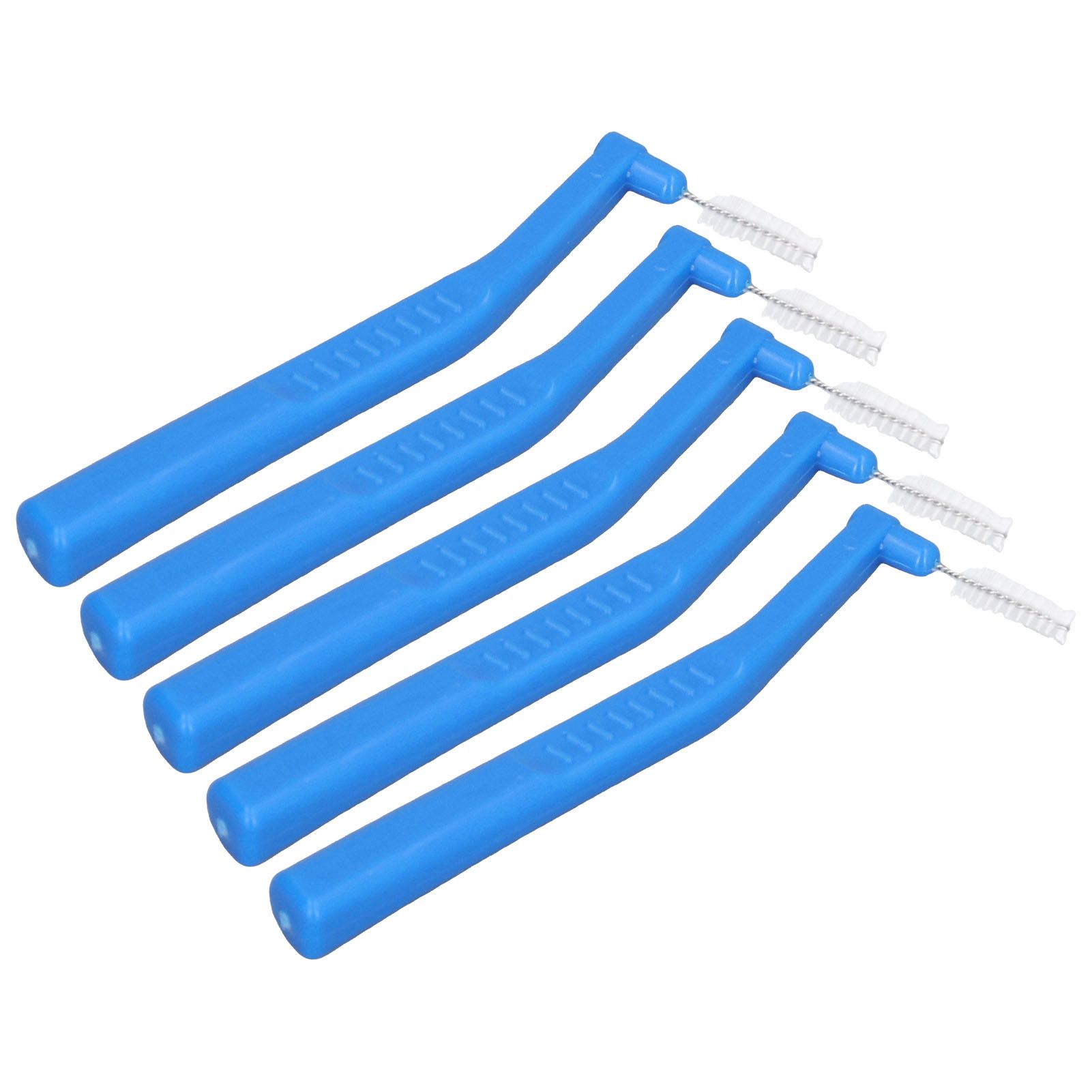 5pcs L Shaped Interdental Brushes Effective Cleaning Plaque Removal Braces Brush for Tooth Care Blue - Image 6