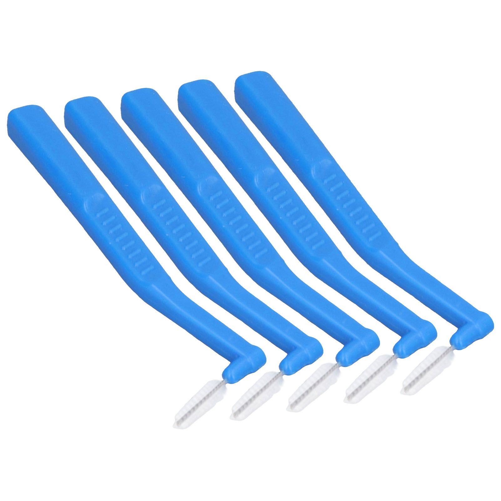 5pcs L Shaped Interdental Brushes Effective Cleaning Plaque Removal Braces Brush for Tooth Care Blue - Image 8