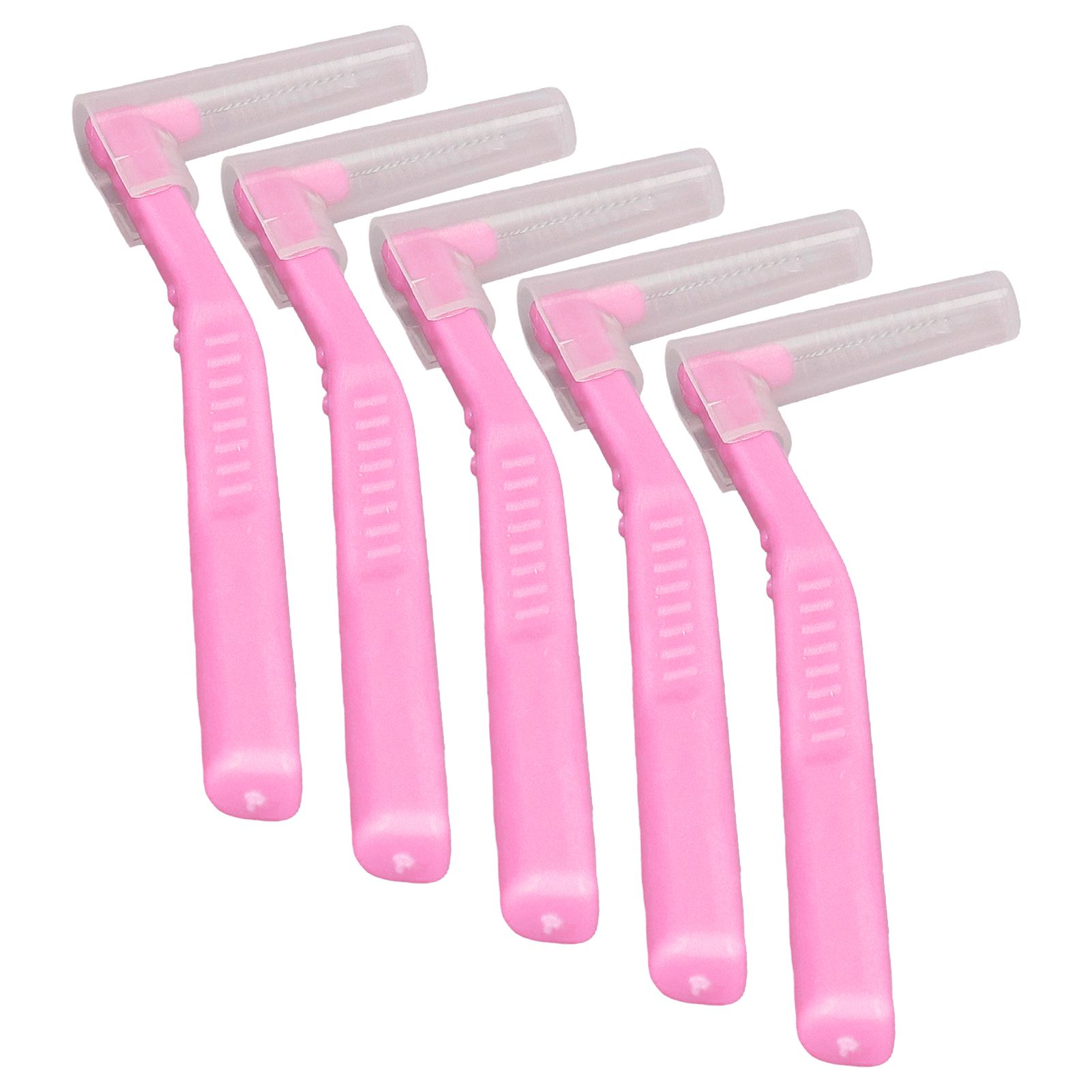 5pcs L Shaped Interdental Brushes Effective Cleaning Plaque Removal Braces Brush for Tooth Care Pink - Image 4