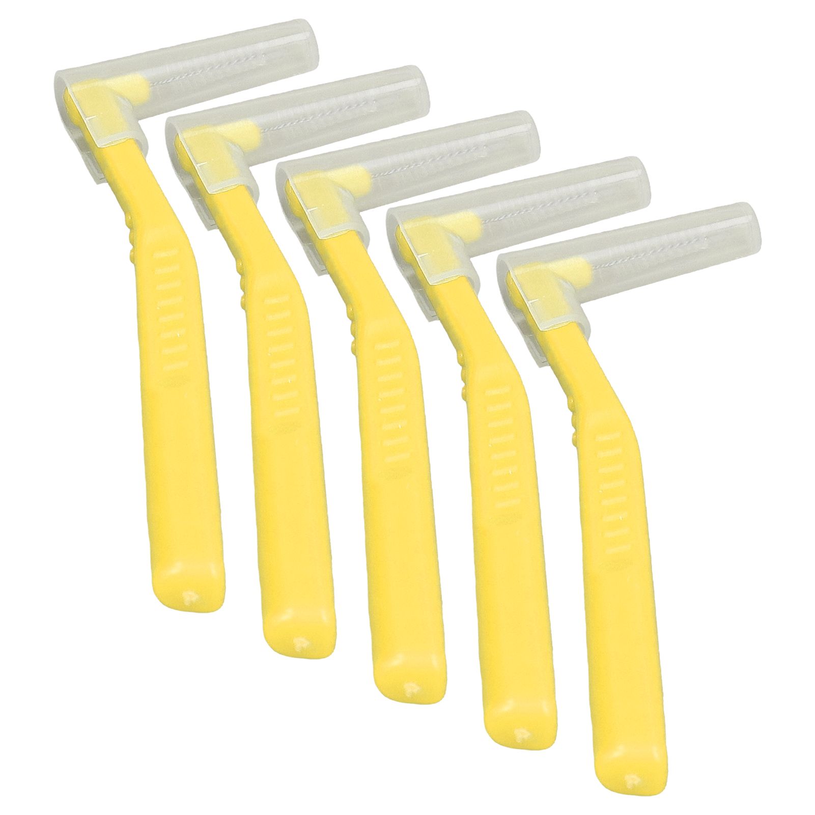 5pcs L Shaped Interdental Brushes Effective Cleaning Plaque Removal Braces Brush for Tooth Care Yellow - Image 4