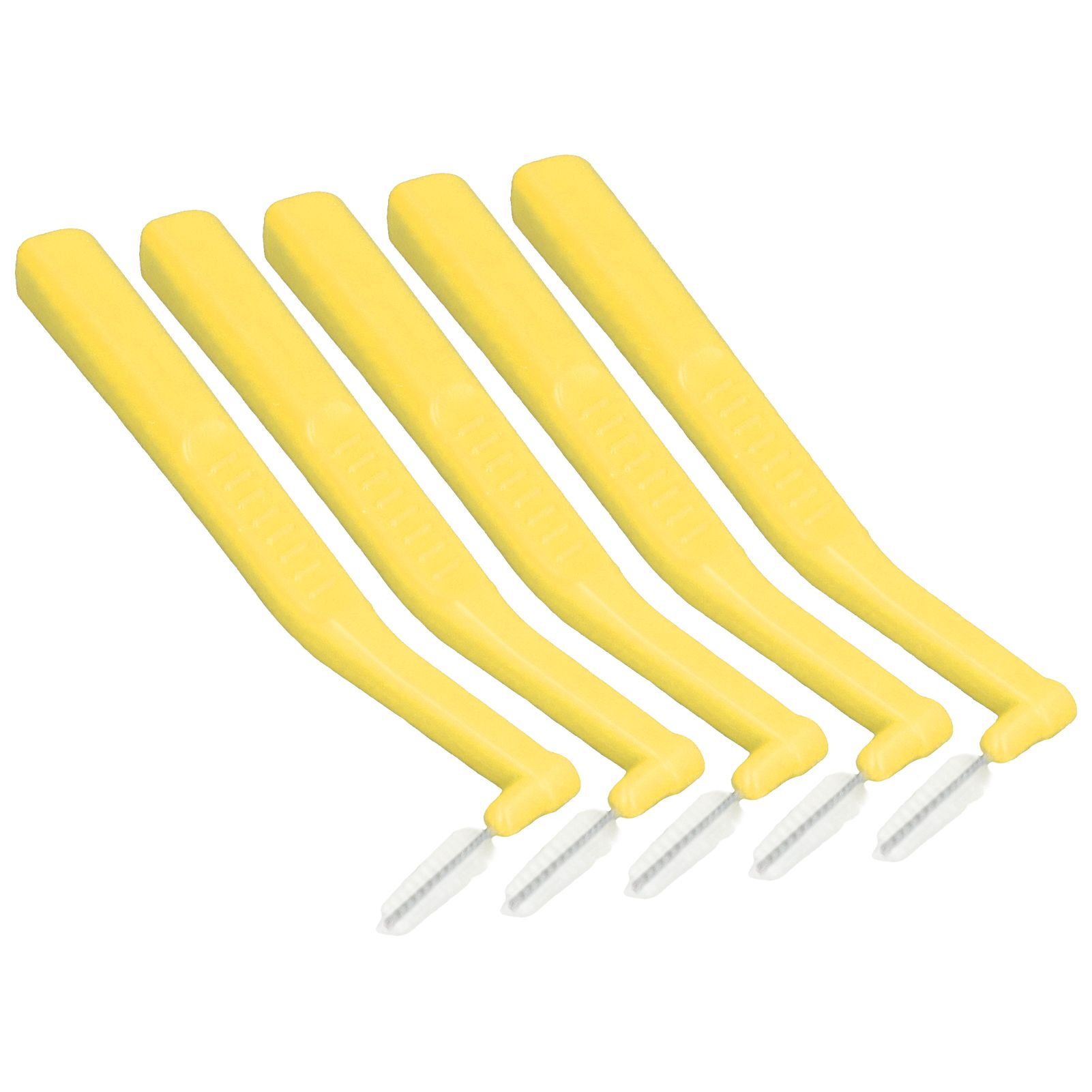 5pcs L Shaped Interdental Brushes Effective Cleaning Plaque Removal Braces Brush for Tooth Care Yellow - Image 8