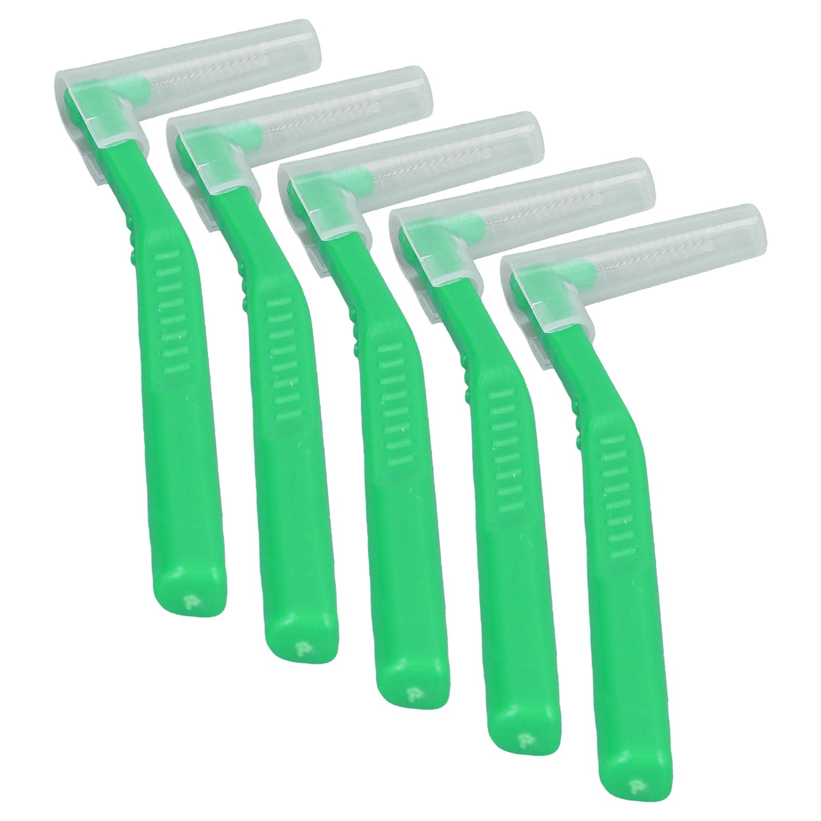 5pcs L Shaped Interdental Brushes Effective Cleaning Plaque Removal Braces Brush for Tooth Care Green - Image 4