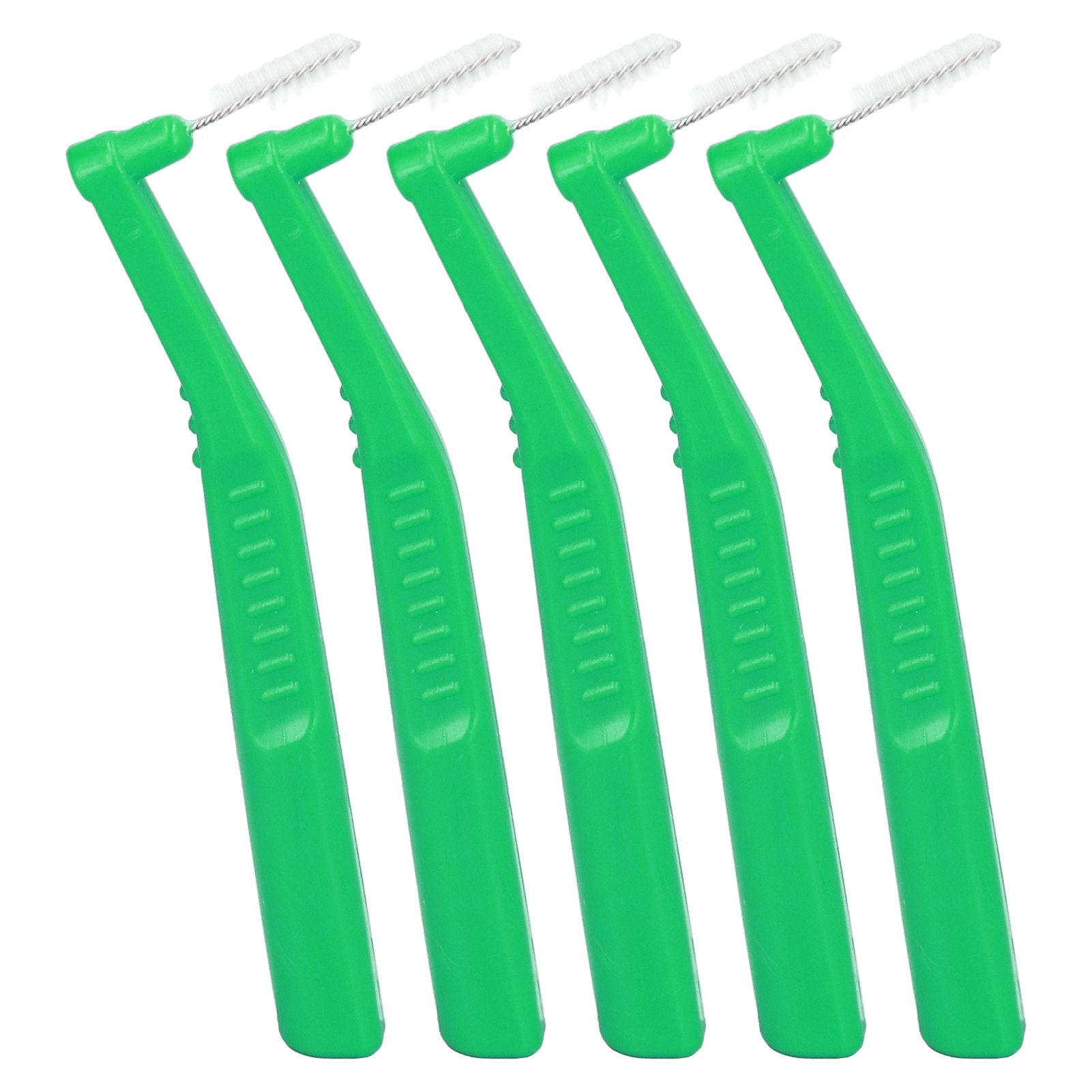 5pcs L Shaped Interdental Brushes Effective Cleaning Plaque Removal Braces Brush for Tooth Care Green - Image 5