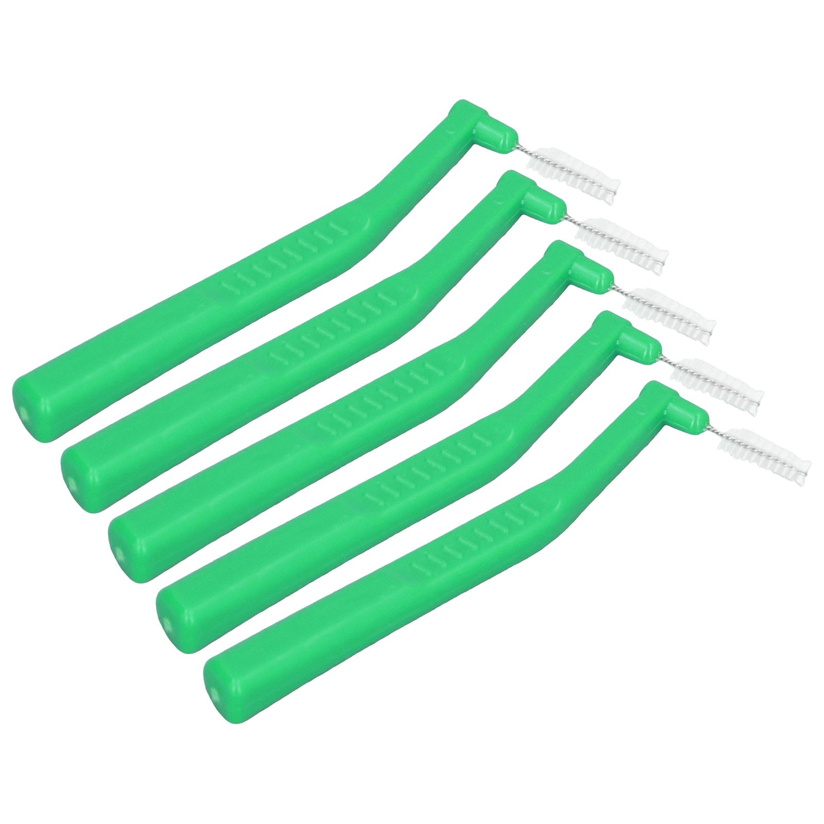 5pcs L Shaped Interdental Brushes Effective Cleaning Plaque Removal Braces Brush for Tooth Care Green - Image 6