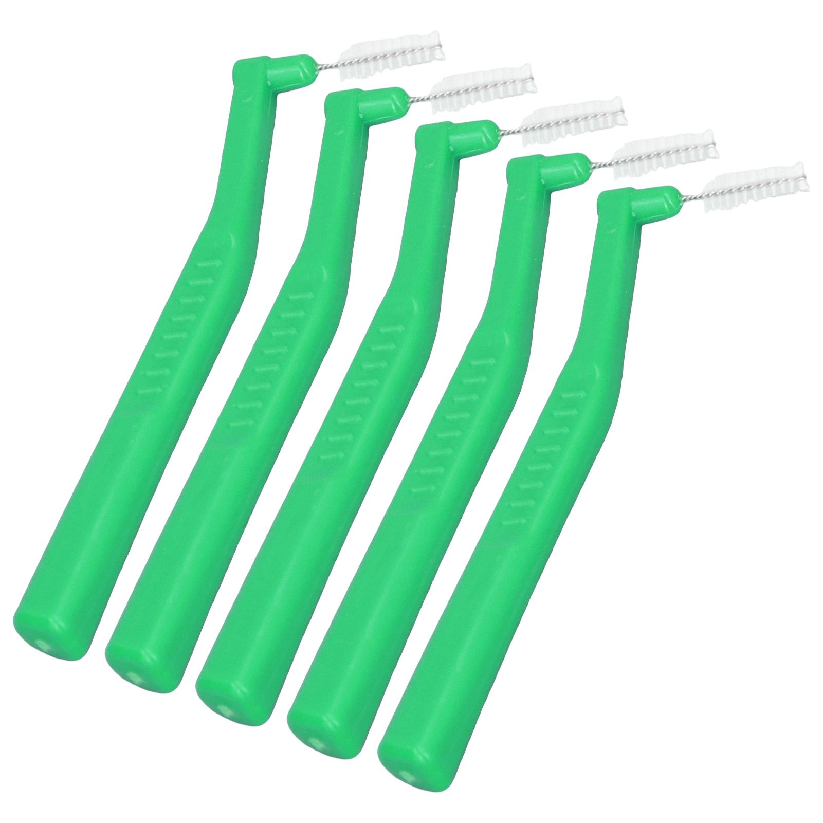 5pcs L Shaped Interdental Brushes Effective Cleaning Plaque Removal Braces Brush for Tooth Care Green - Image 7