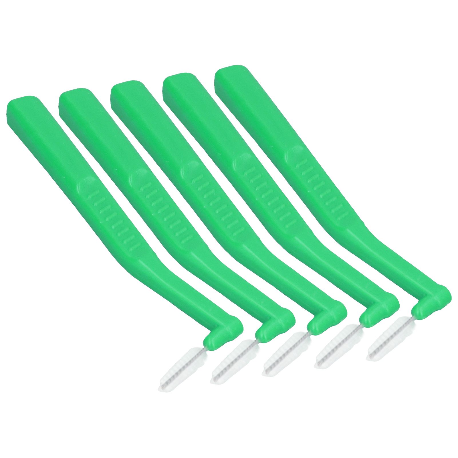 5pcs L Shaped Interdental Brushes Effective Cleaning Plaque Removal Braces Brush for Tooth Care Green - Image 8