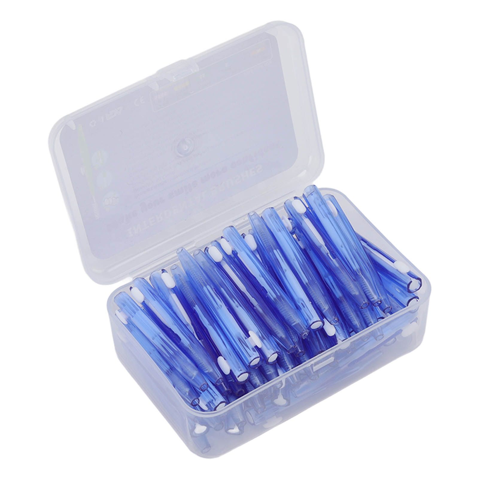 60Pcs Interdental Brush Practical Slim Braces Cleaner with PP Handle for Adults Children Orthodontic Care Blue - Image 4