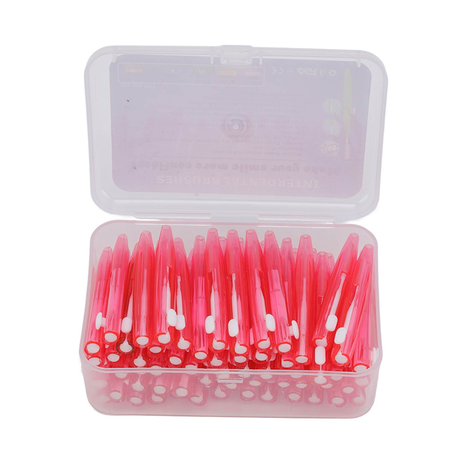 60Pcs Interdental Brush Practical Slim Braces Cleaner with PP Handle for Adults Children Orthodontic Care Pink - Image 2