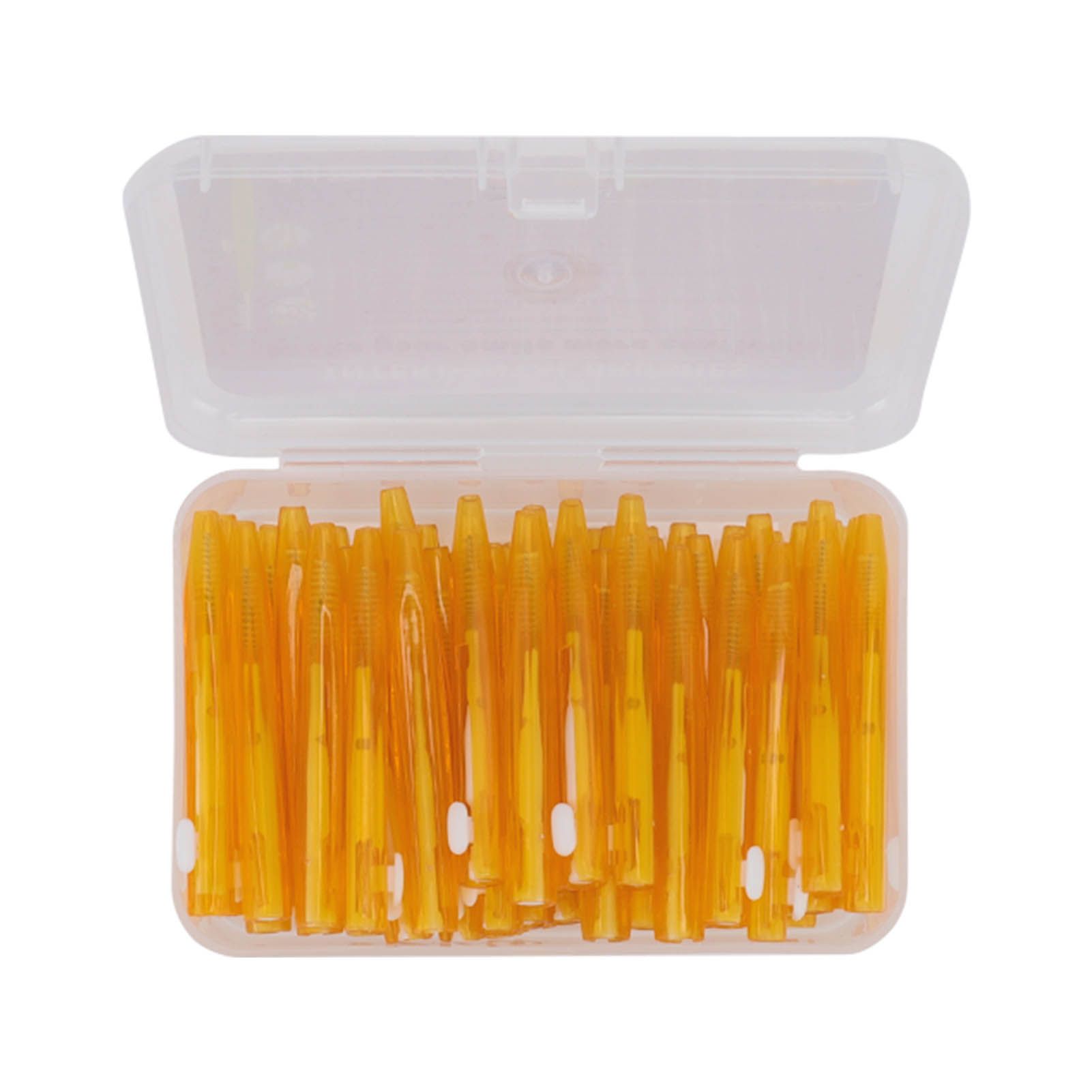 60Pcs Interdental Brush Practical Slim Braces Cleaner with PP Handle for Adults Children Orthodontic Care Orange - Image 5
