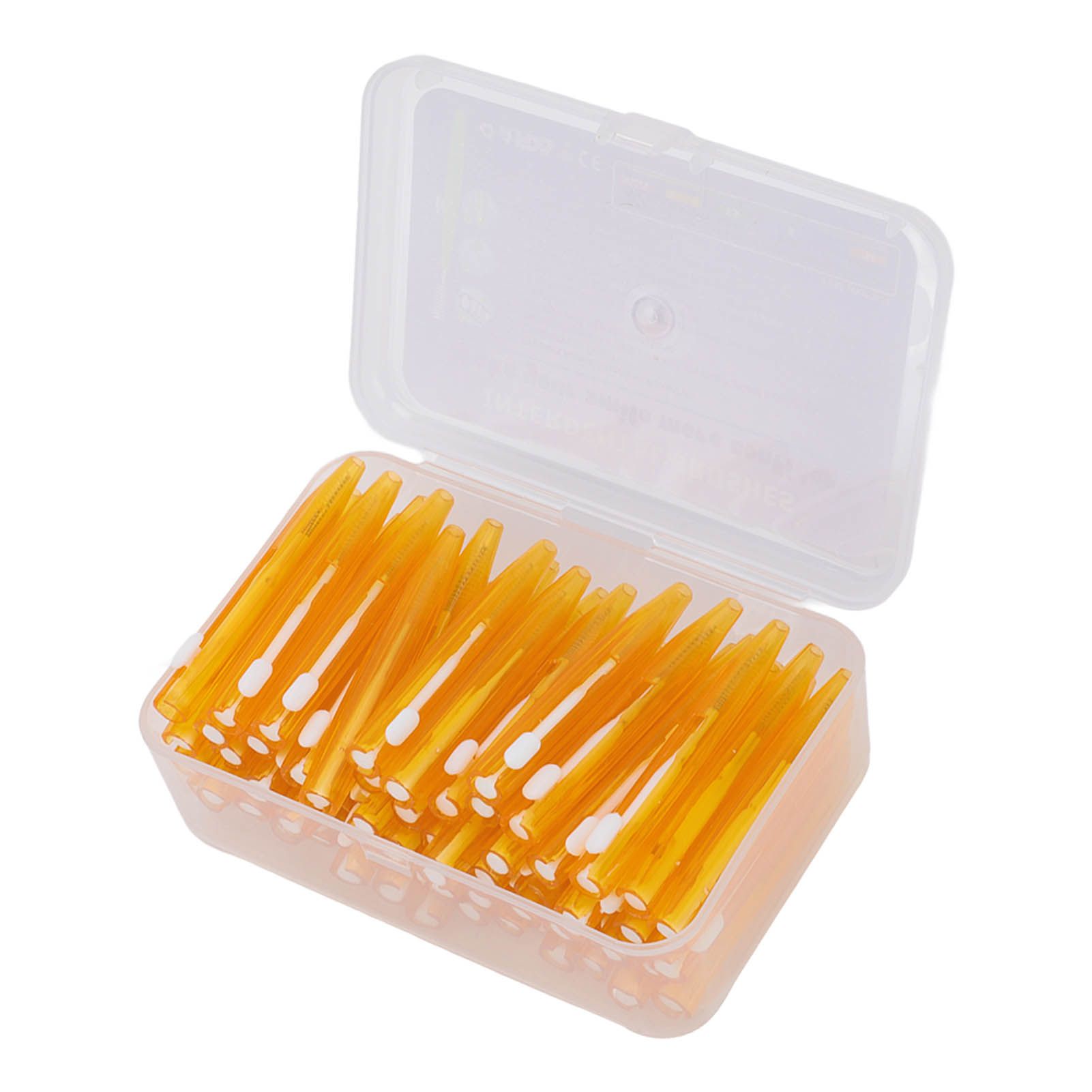 60Pcs Interdental Brush Practical Slim Braces Cleaner with PP Handle for Adults Children Orthodontic Care Orange - Image 6