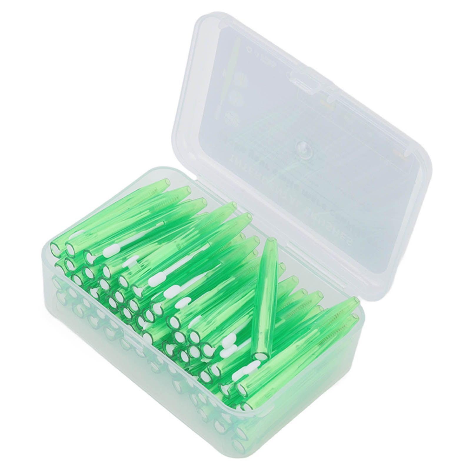 60Pcs Interdental Brush Practical Slim Braces Cleaner with PP Handle for Adults Children Orthodontic Care Green - Image 3