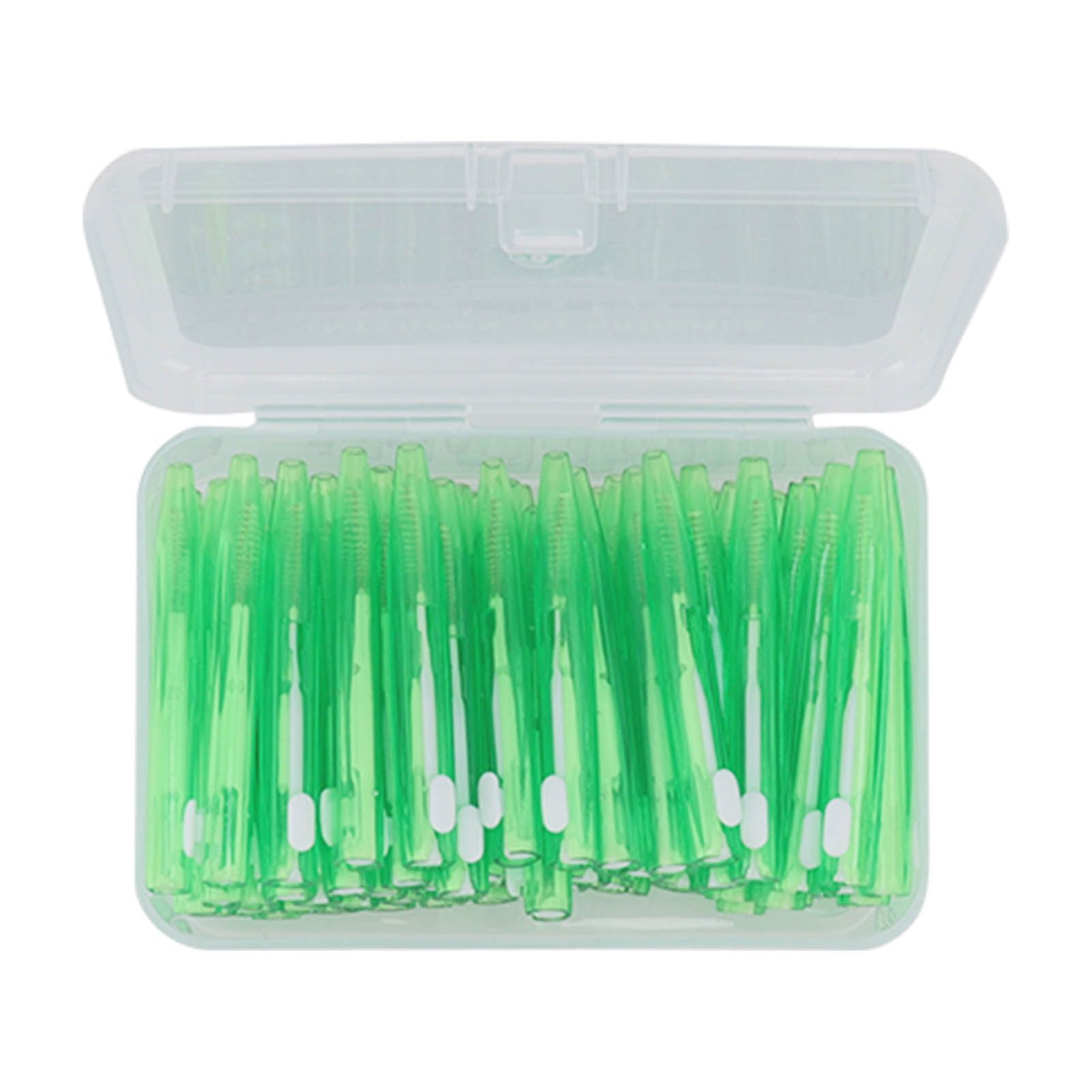 60Pcs Interdental Brush Practical Slim Braces Cleaner with PP Handle for Adults Children Orthodontic Care Green - Image 5