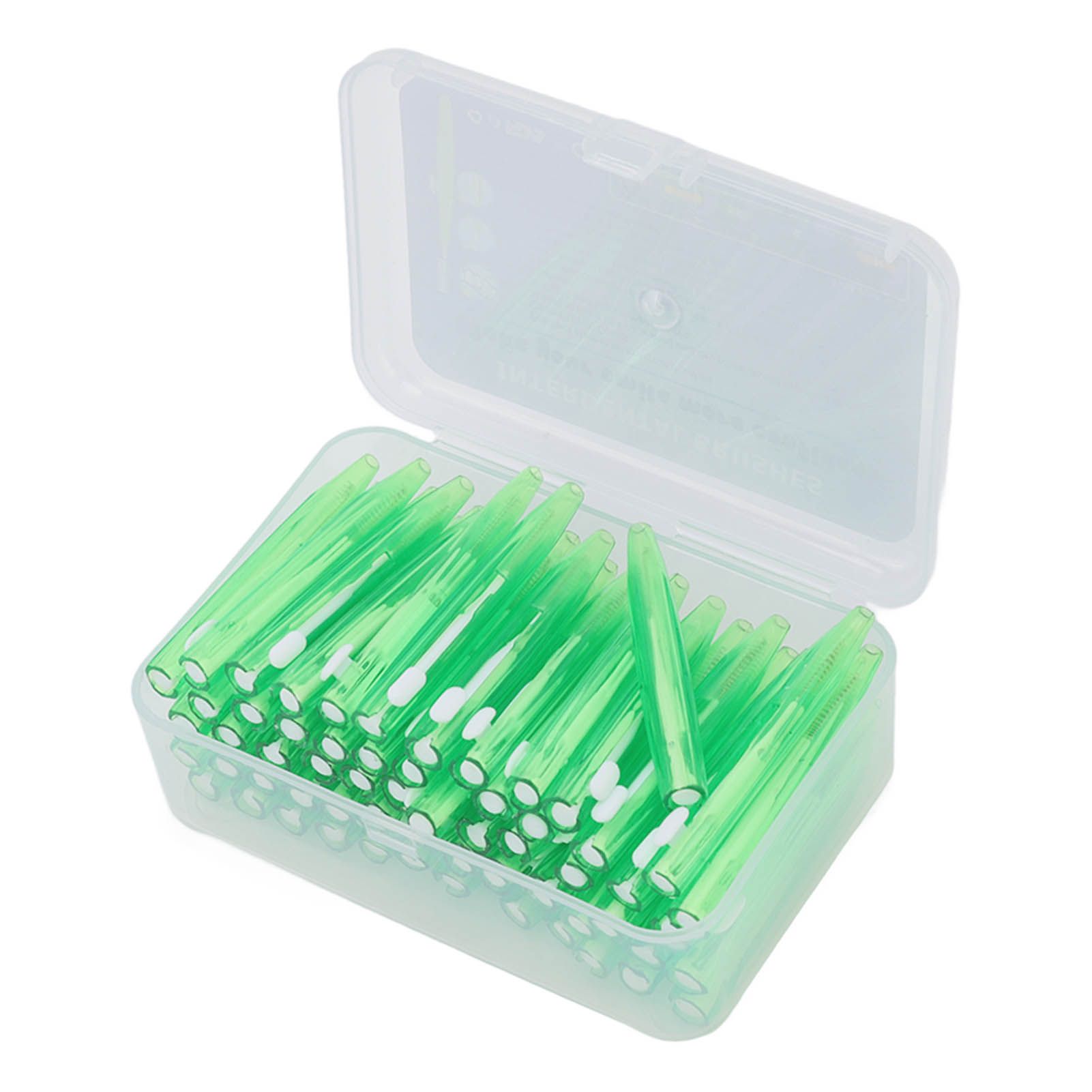 60Pcs Interdental Brush Practical Slim Braces Cleaner with PP Handle for Adults Children Orthodontic Care Green - Image 6