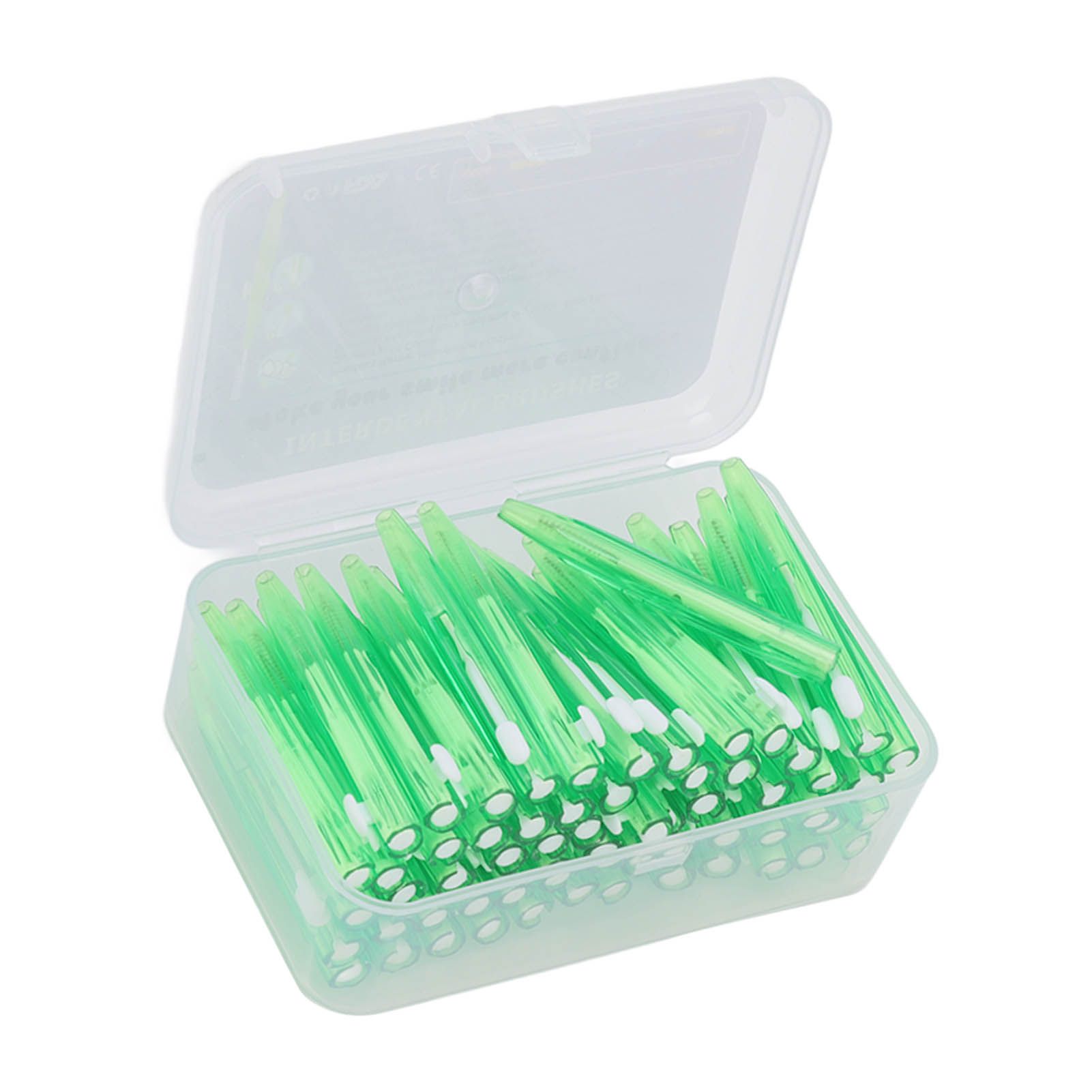 60Pcs Interdental Brush Practical Slim Braces Cleaner with PP Handle for Adults Children Orthodontic Care Green - Image 7