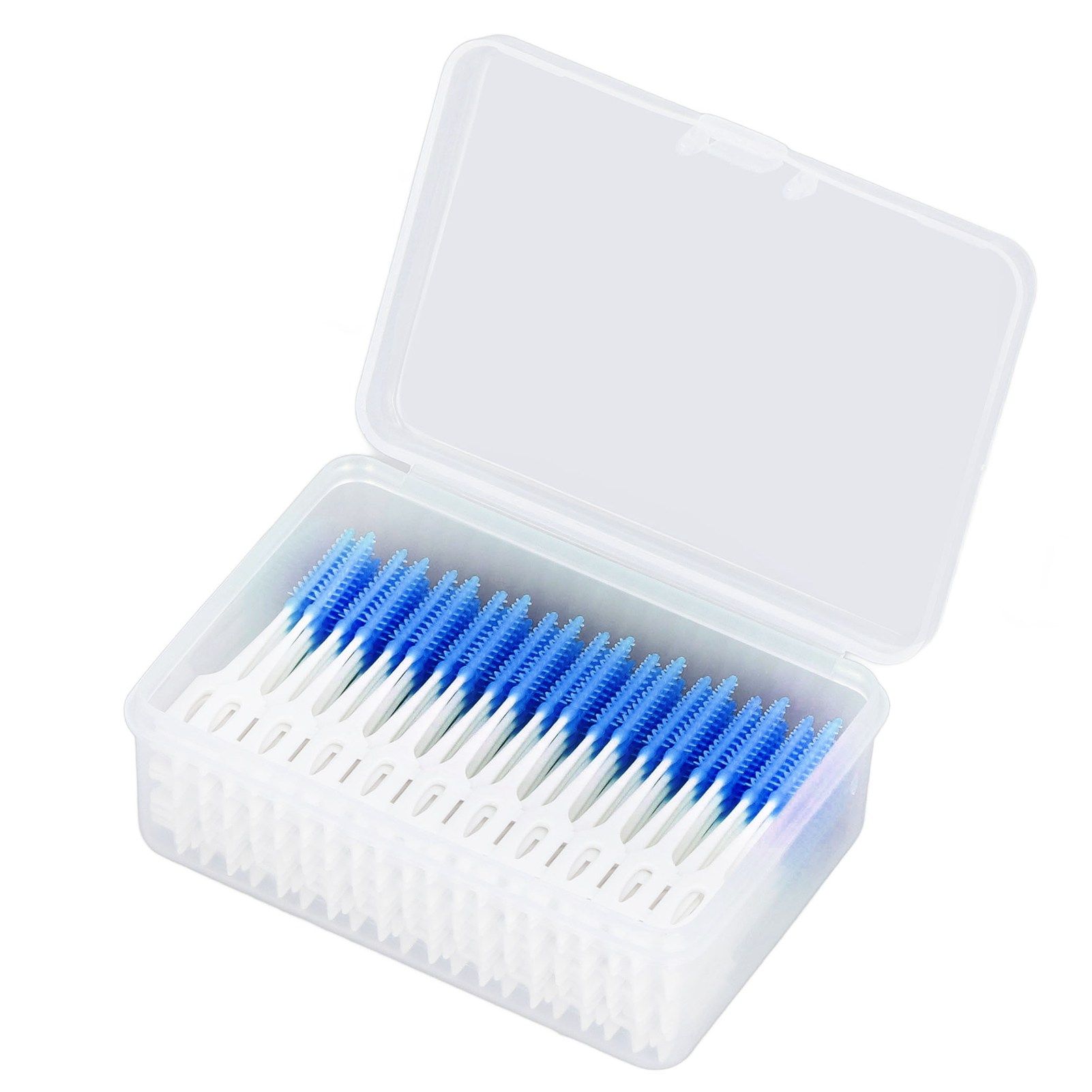 Interdental Brush Disposable Soft Dental Cleaning Floss Toothpicks for Oral Care Adults Children 160pcs Blue - Image 2