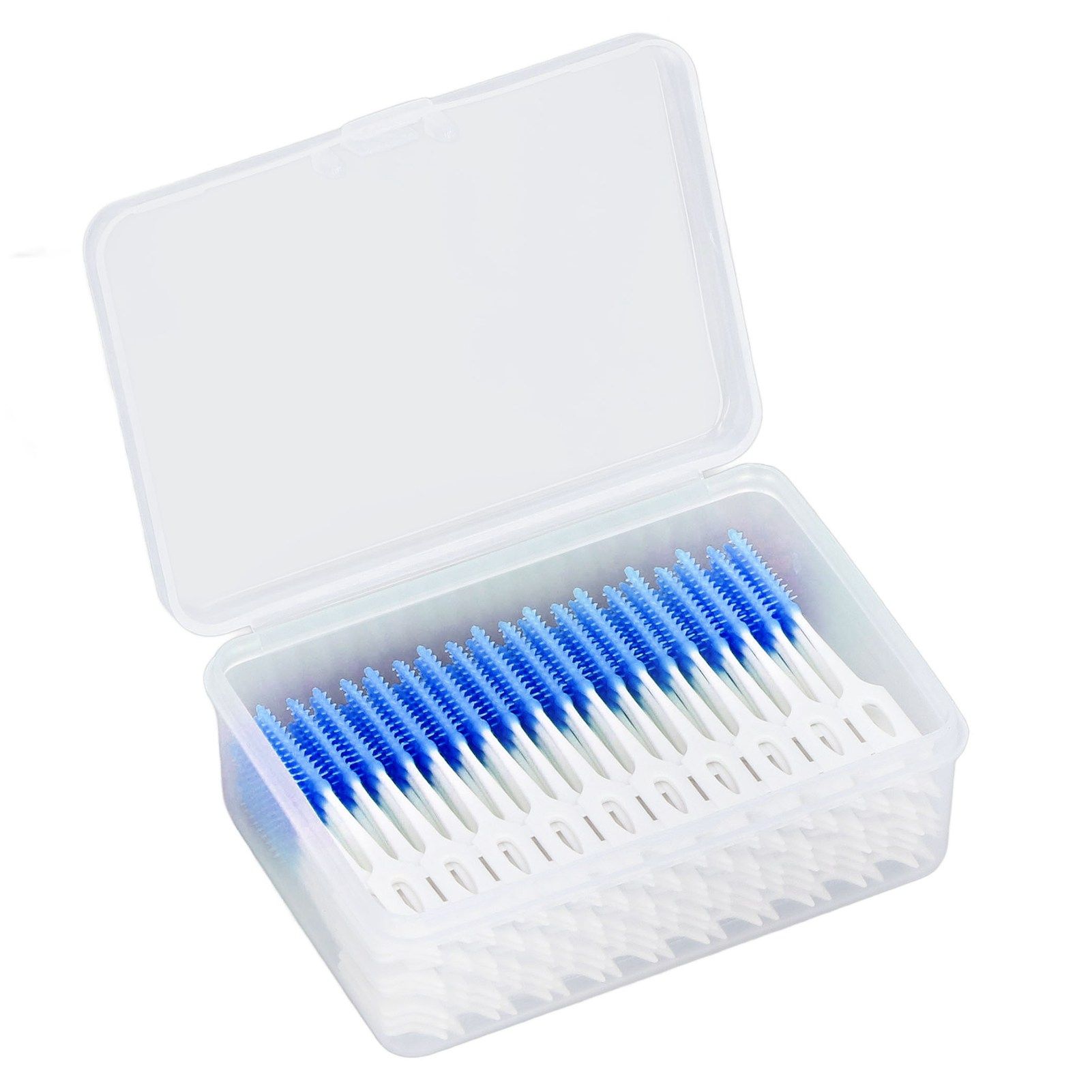 Interdental Brush Disposable Soft Dental Cleaning Floss Toothpicks for Oral Care Adults Children 160pcs Blue - Image 3