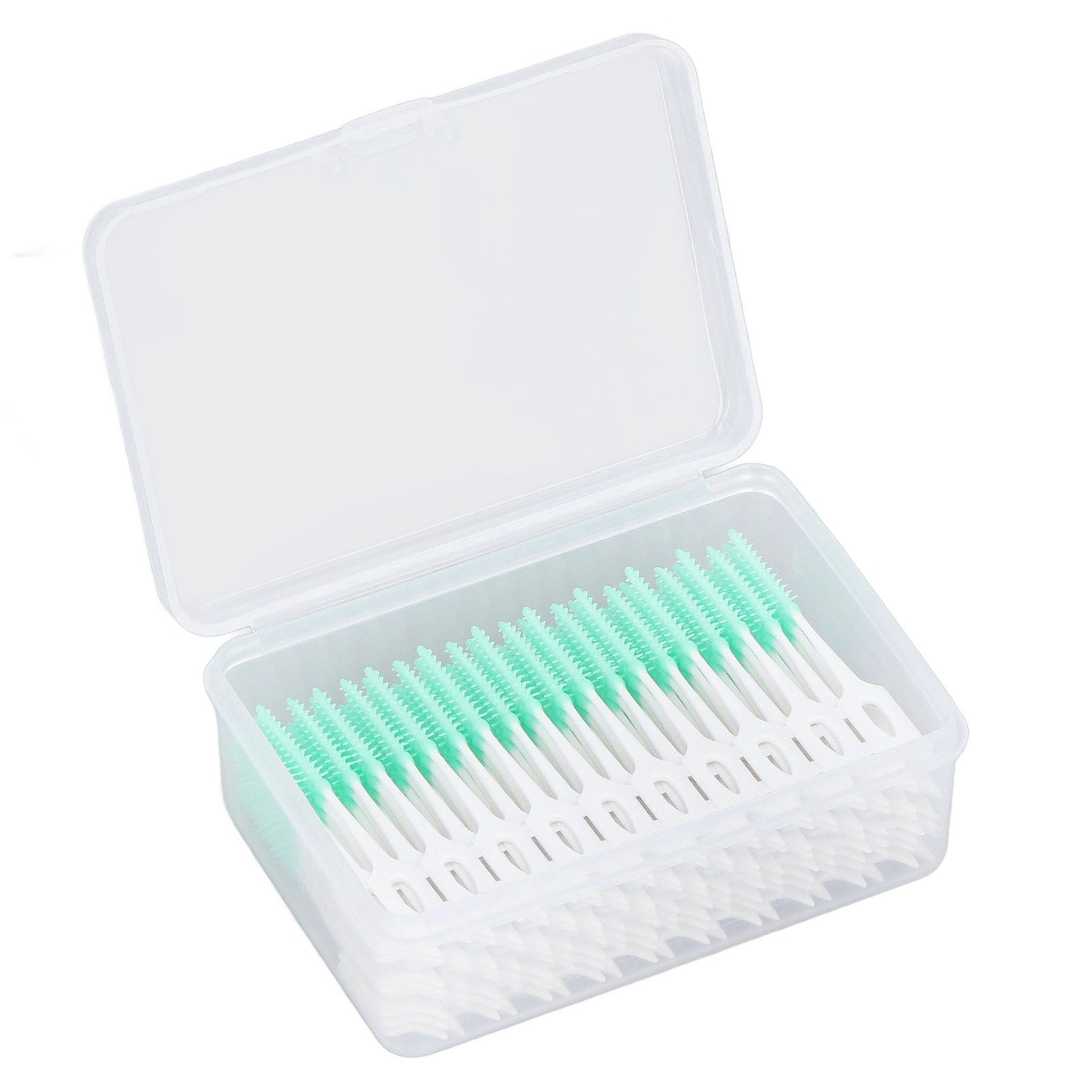 Interdental Brush Disposable Soft Dental Cleaning Floss Toothpicks for Oral Care Adults Children 160pcs Green - Image 3