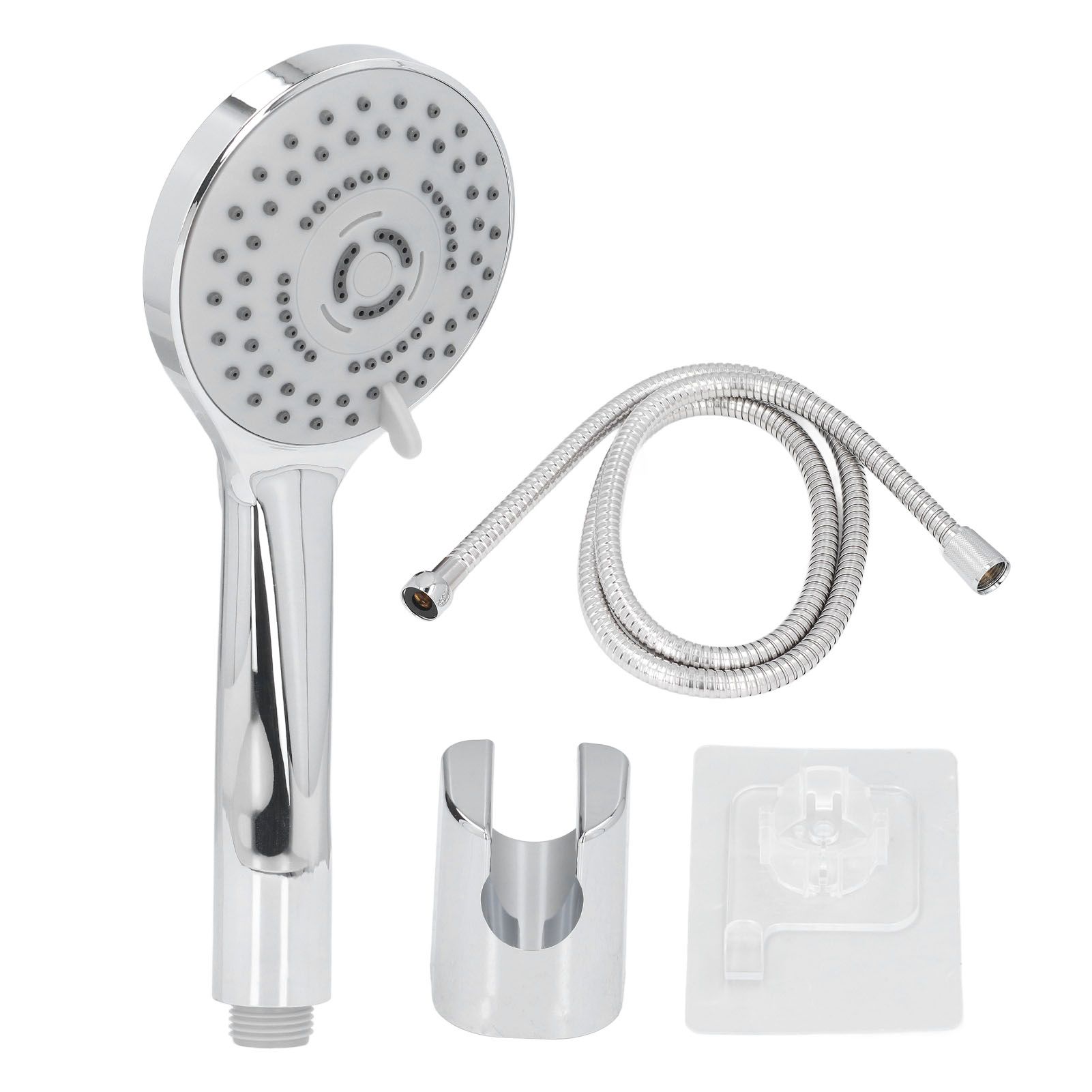 Handheld Shower Head Female Male Thread G1/2 Supercharged Punching Free Wall Mount Shower Head for Bathroom - Image 1
