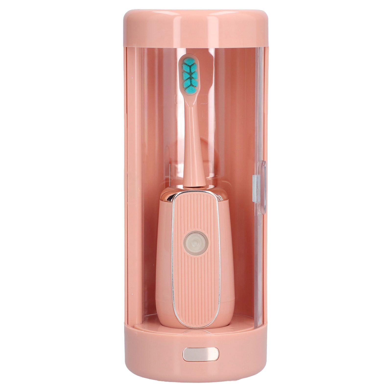 Electric Toothbrush Portable USB Charging IPX7 Waterproof Ultrasonic Toothbrush with Sterilization BoxPink - Image 3