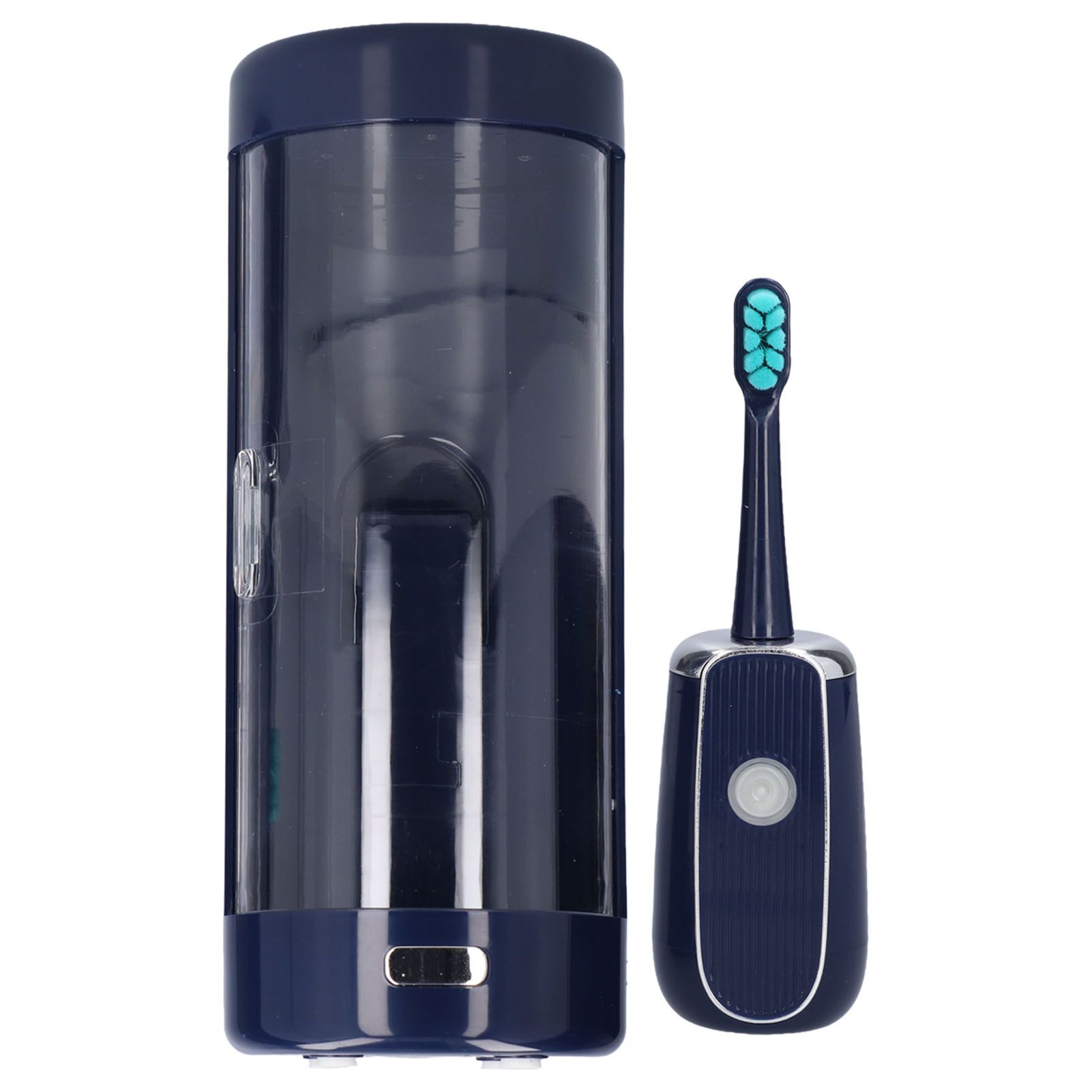 Electric Toothbrush Portable USB Charging IPX7 Waterproof Ultrasonic Toothbrush with Sterilization BoxBlue - Image 2
