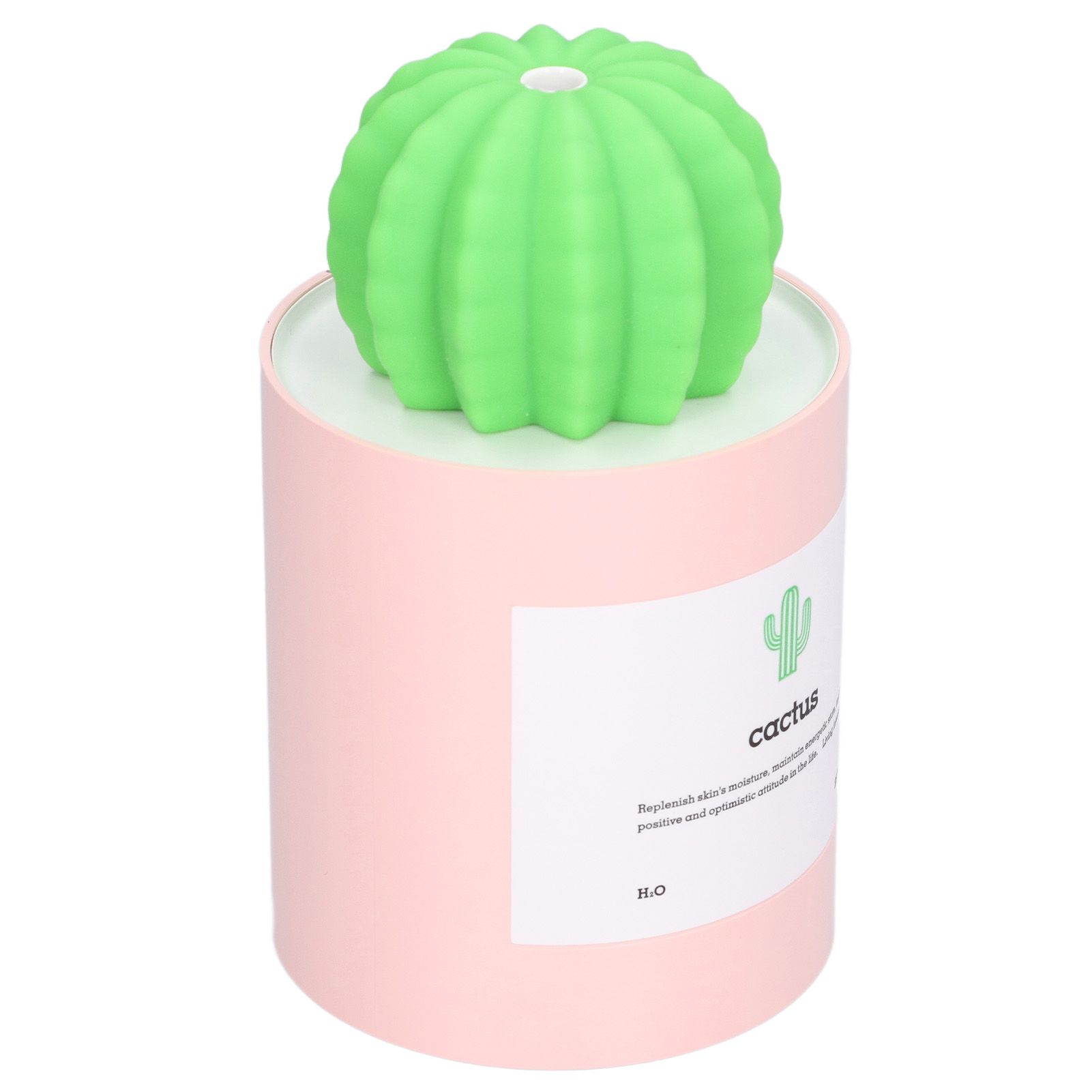 280ml Cactus Desktop Humidifier USB Power Supply Mute Nano Atomization HumidifierPink - Image 8