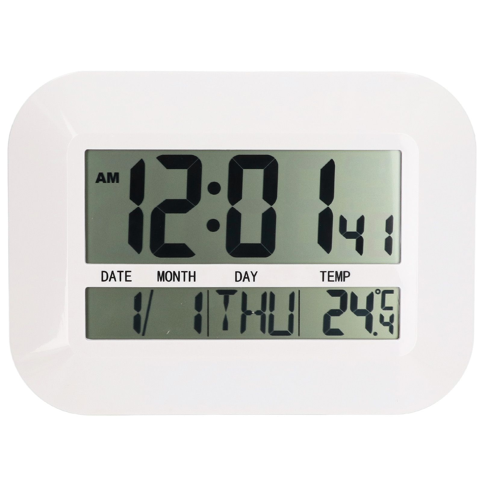 Electronic Alarm Clock Real Time Temperature Monitoring Ingenious Setting Desk Type Electronic Clock - Image 1