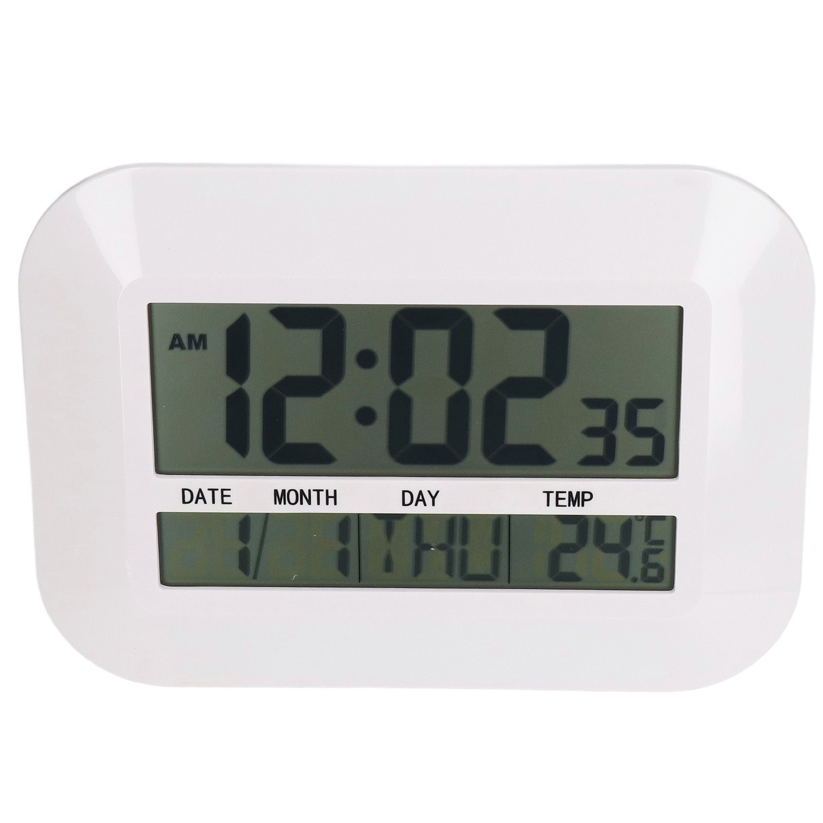 Electronic Alarm Clock Real Time Temperature Monitoring Ingenious Setting Desk Type Electronic Clock - Image 3