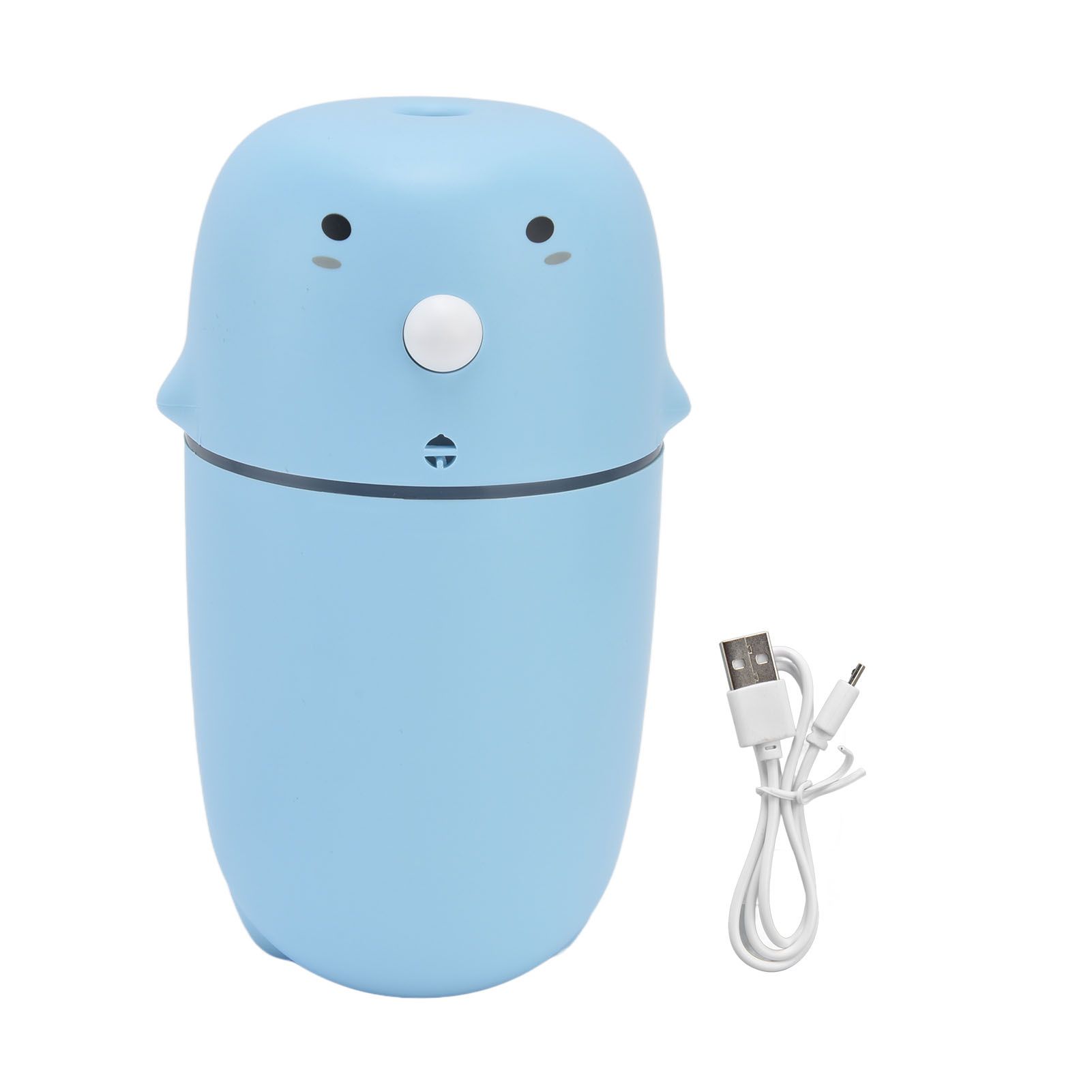 Air Humidifier Mini Cute 300ml 2 Modes USB Rechargeable Electric Cool Mist Purifier with USB Cable for Car Home OfficeBlue - Image 1