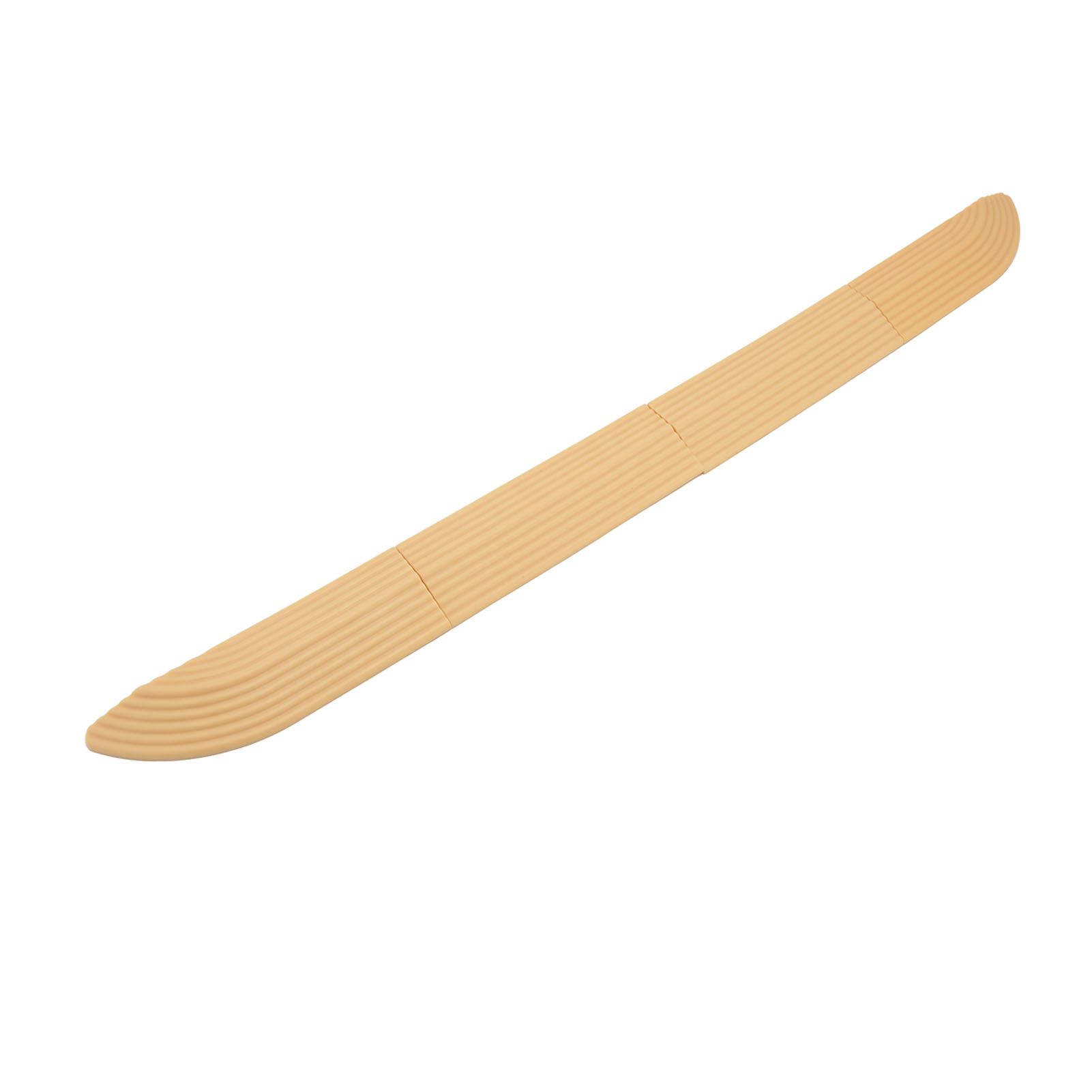 4PCS Universal Sweeper Door Sill Stair Wheelchair Door Sill Free Assembly Rubber Door Threshold ProtectBeige - Image 3