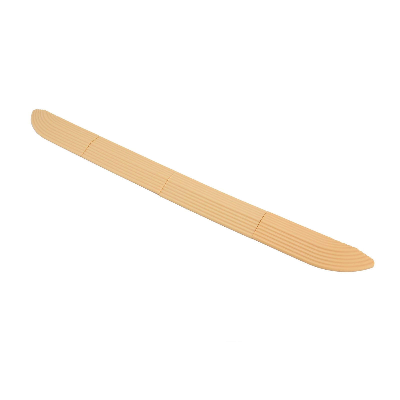 4PCS Universal Sweeper Door Sill Stair Wheelchair Door Sill Free Assembly Rubber Door Threshold ProtectBeige - Image 5