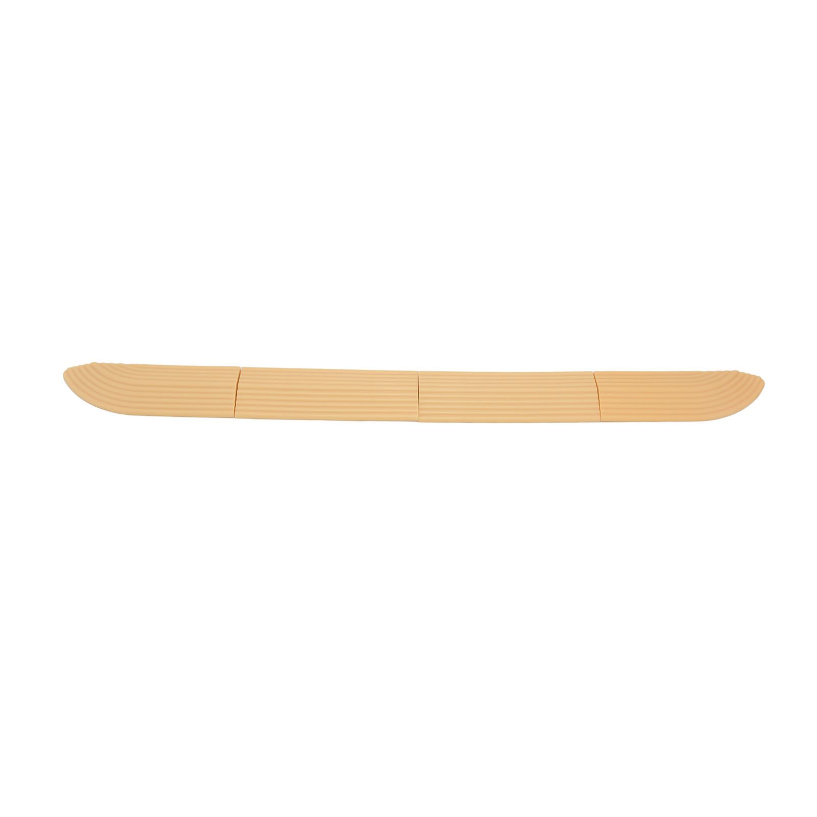 4PCS Universal Sweeper Door Sill Stair Wheelchair Door Sill Free Assembly Rubber Door Threshold ProtectBeige - Image 8