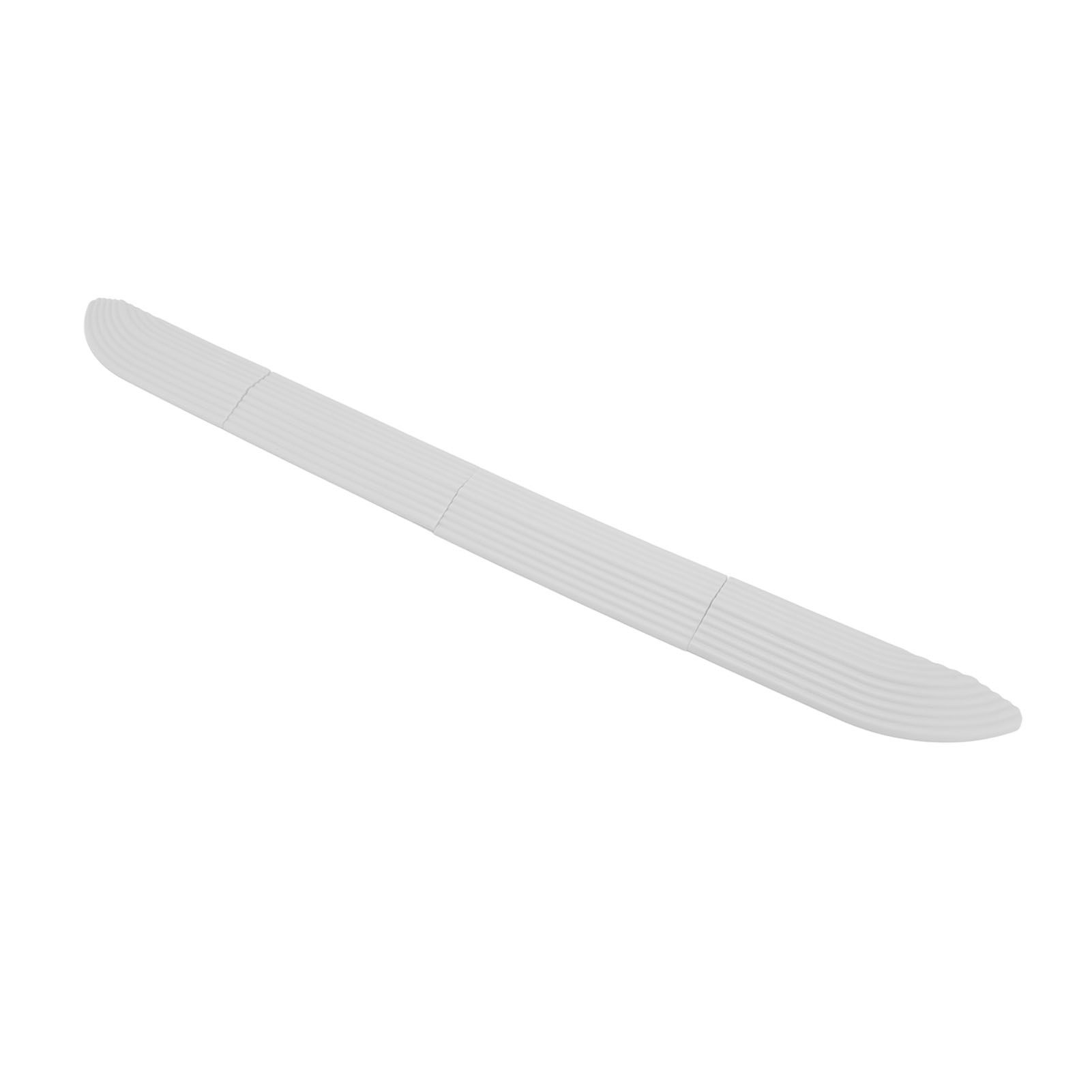 4PCS Universal Sweeper Door Sill Stair Wheelchair Door Sill Free Assembly Rubber Door Threshold ProtectWhite - Image 5