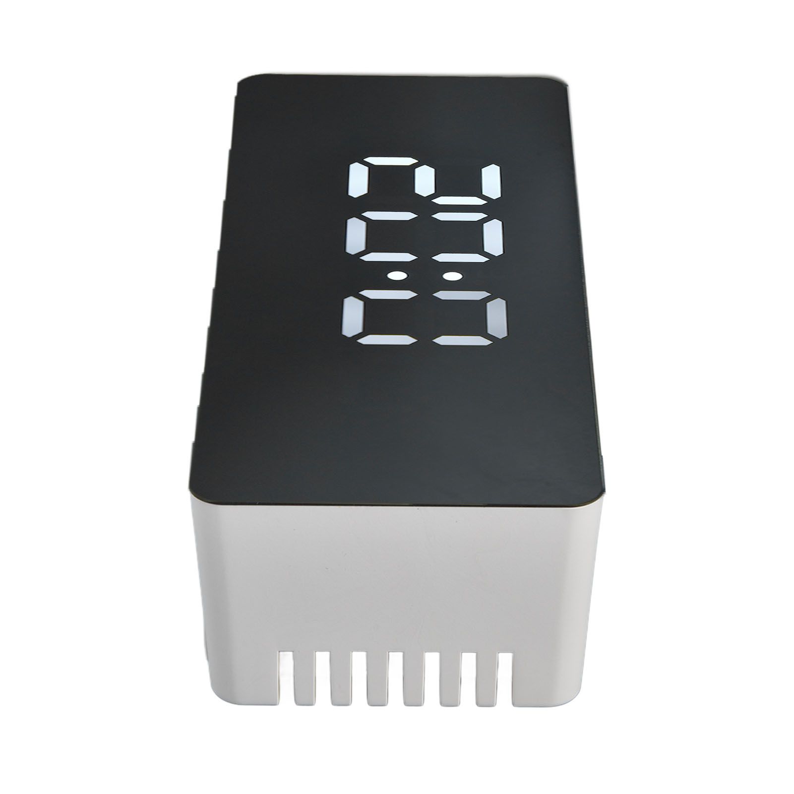 LED Clock Multifunctional USB Powered 3 Lighting Modes Snooze Time Celsius Fahrenheit Display Digital Alarm ClockWhite - Image 7