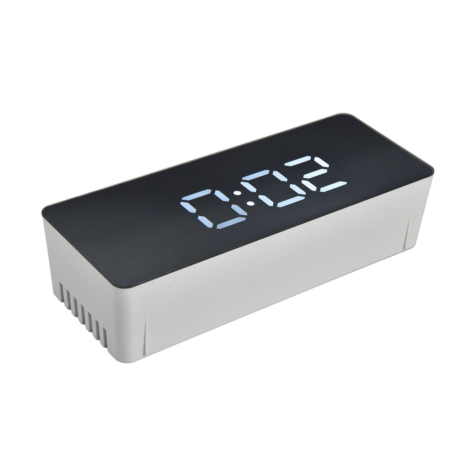 LED Clock Multifunctional USB Powered 3 Lighting Modes Snooze Time Celsius Fahrenheit Display Digital Alarm ClockWhite - Image 8