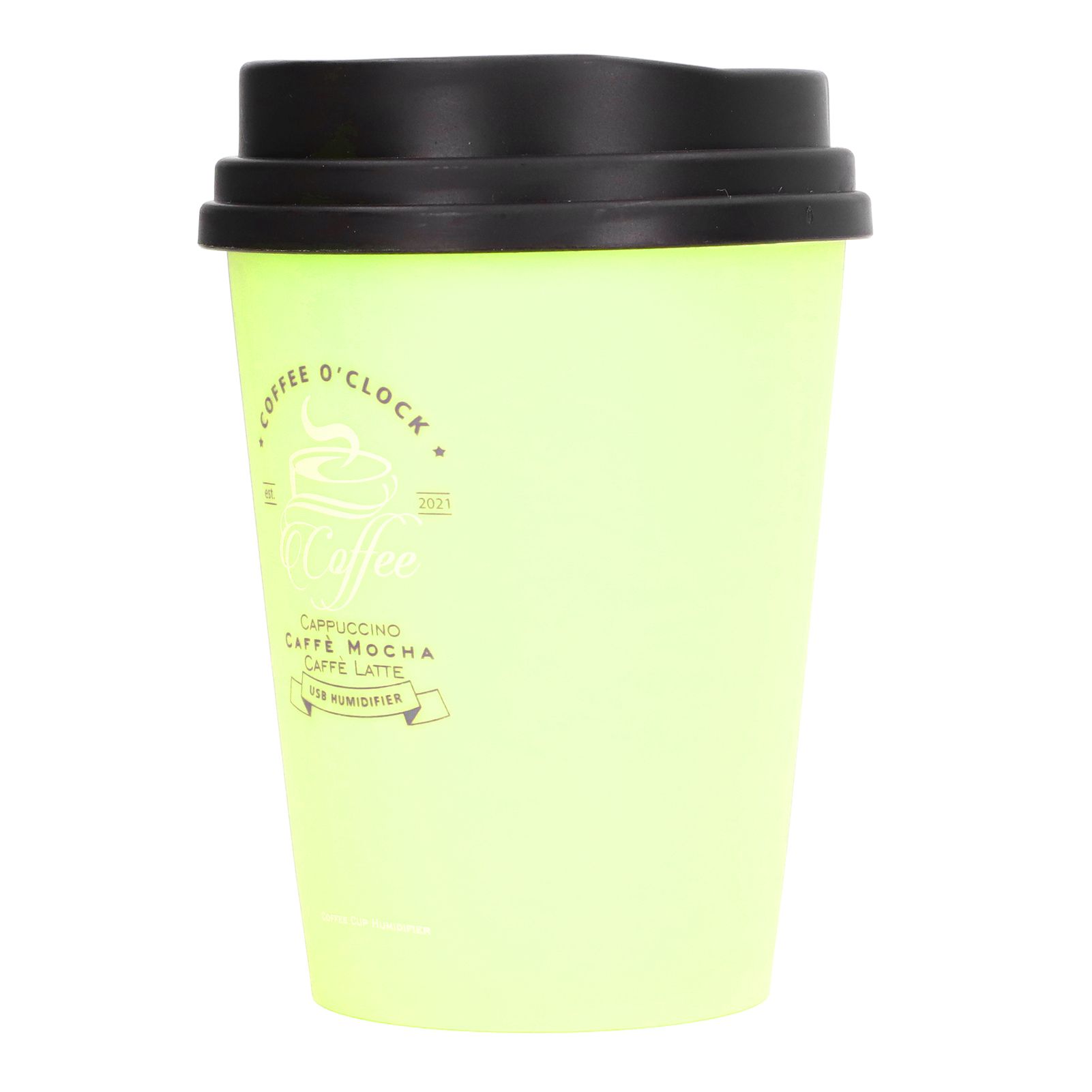 USB Humidifier 300ml Coffee Cup Low Noise Auto Off Compact Lightweight Space Saving Mini Humidifier for Car Home OfficeGreen - Image 2