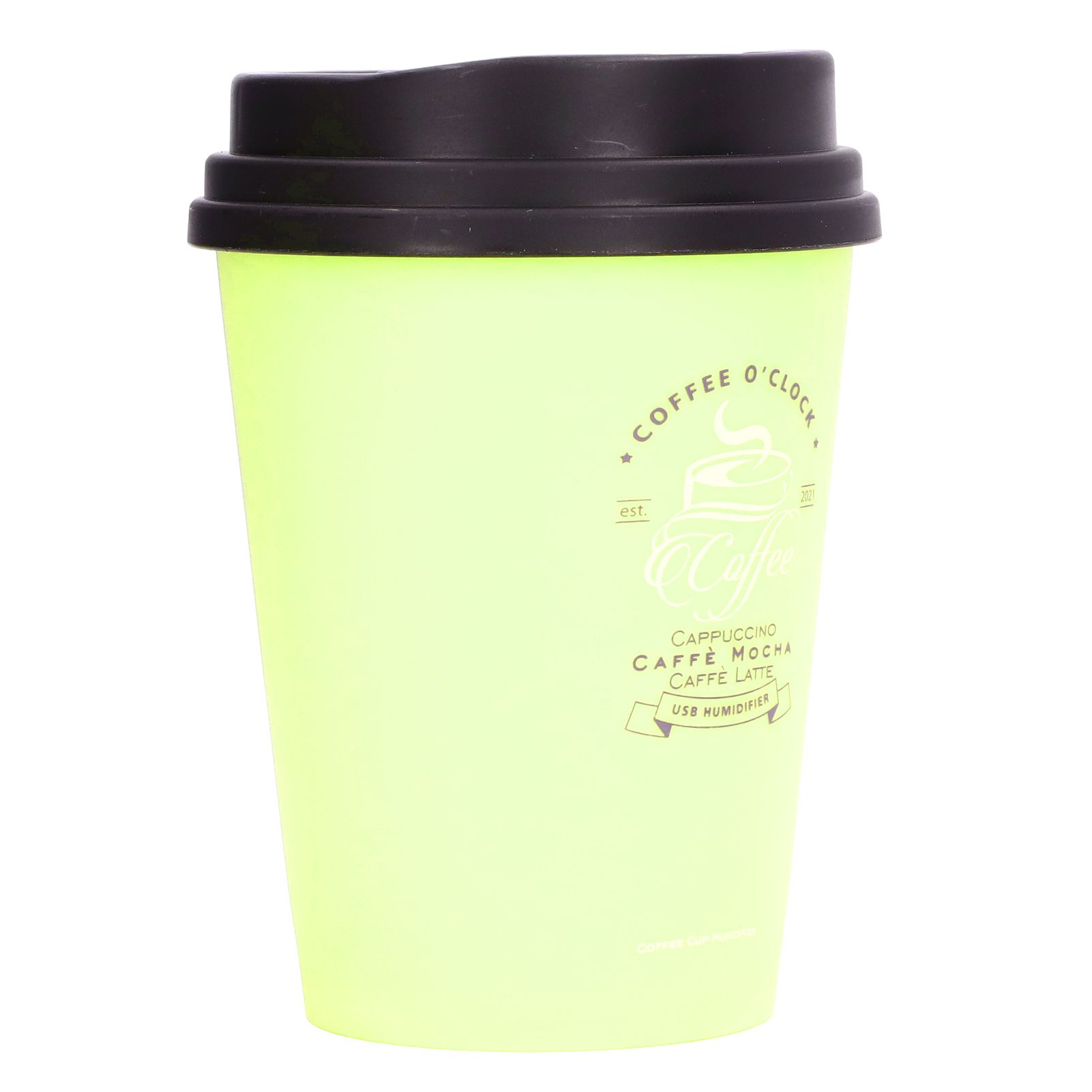 USB Humidifier 300ml Coffee Cup Low Noise Auto Off Compact Lightweight Space Saving Mini Humidifier for Car Home OfficeGreen - Image 6