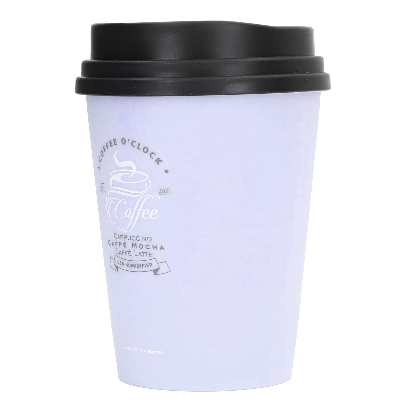 USB Humidifier 300ml Coffee Cup Low Noise Auto Off Compact Lightweight Space Saving Mini Humidifier for Car Home OfficePurple - Image 2