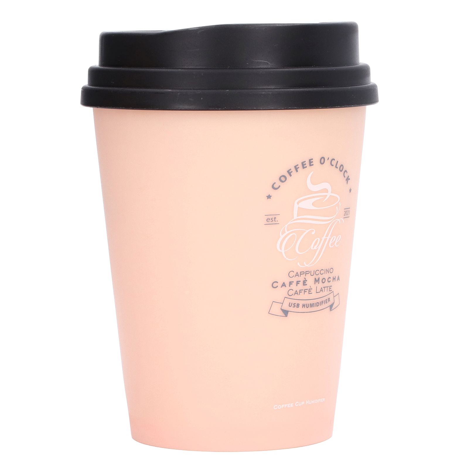 USB Humidifier 300ml Coffee Cup Low Noise Auto Off Compact Lightweight Space Saving Mini Humidifier for Car Home OfficePink - Image 6