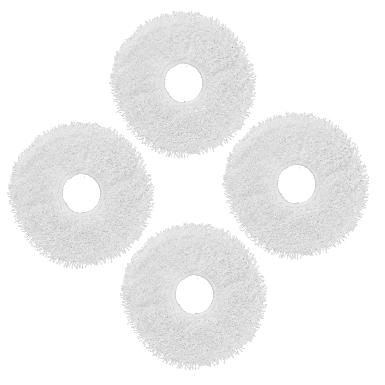 4pcs Sweeper Mop Pad Fiber Cleaning Mop Cloth Replacement for DEEBOT X1 Sweeping Robot - Image 4