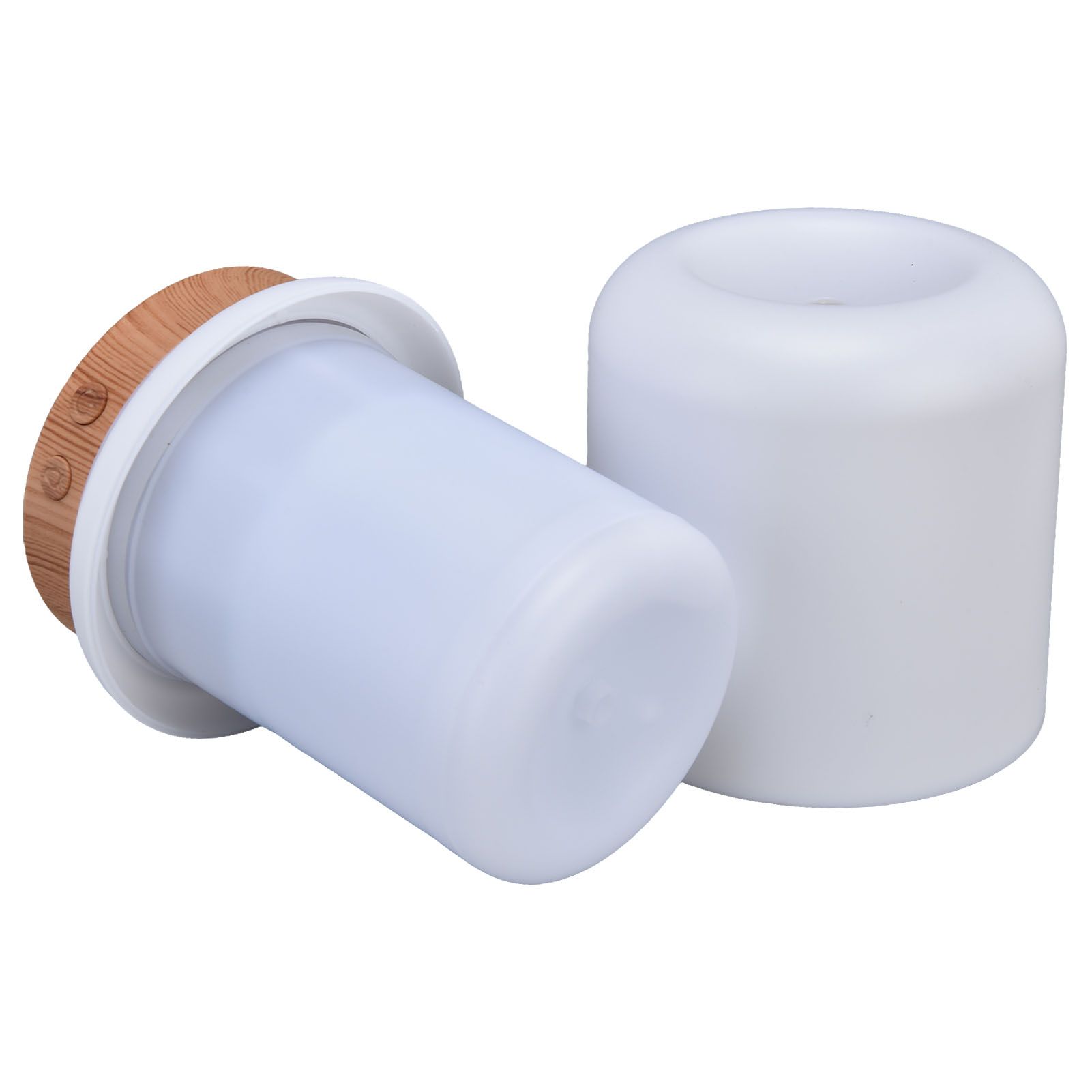 200ml Wood Grain Humidifier USB Powered Aroma Air Humidifier Night Light Humidifier for Bedroom Living Rooms Office - Image 4