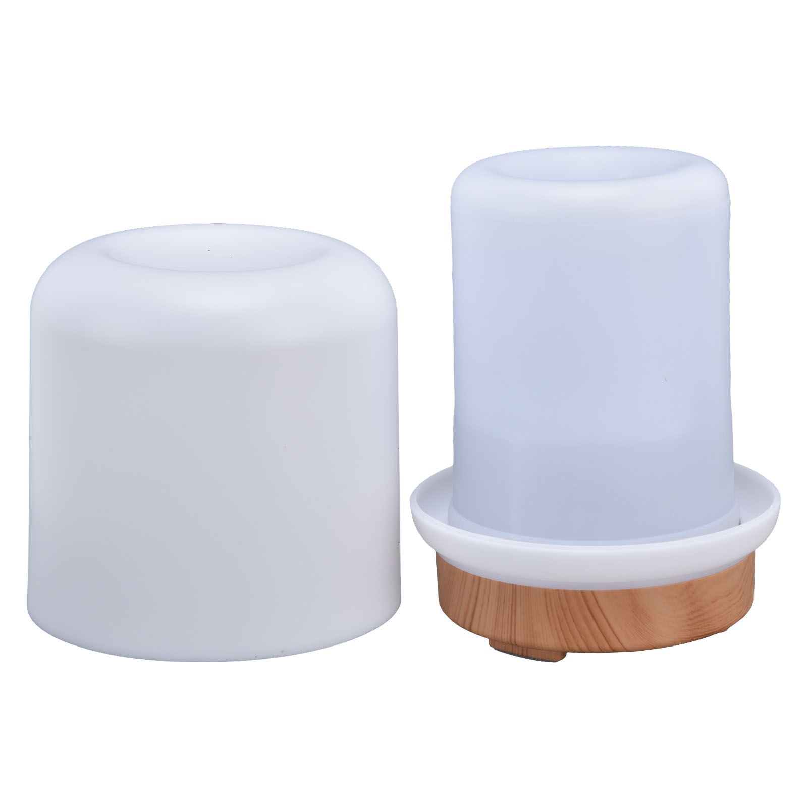 200ml Wood Grain Humidifier USB Powered Aroma Air Humidifier Night Light Humidifier for Bedroom Living Rooms Office - Image 5
