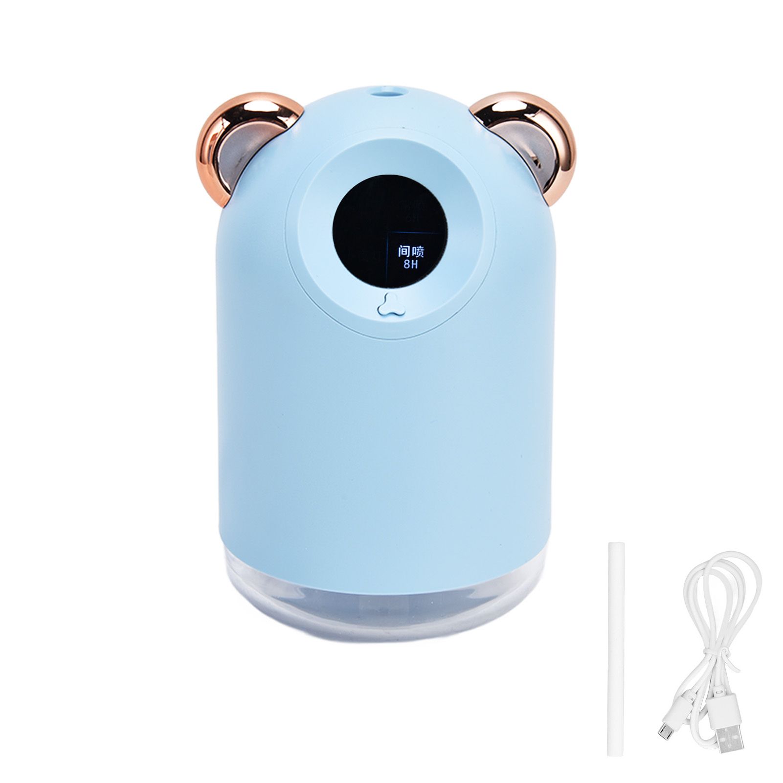 Mini Humidifier USB Charging 2 Modes Silent Portable Desk Air Humidifier with Night Light for Car Bedroom Office - Image 1