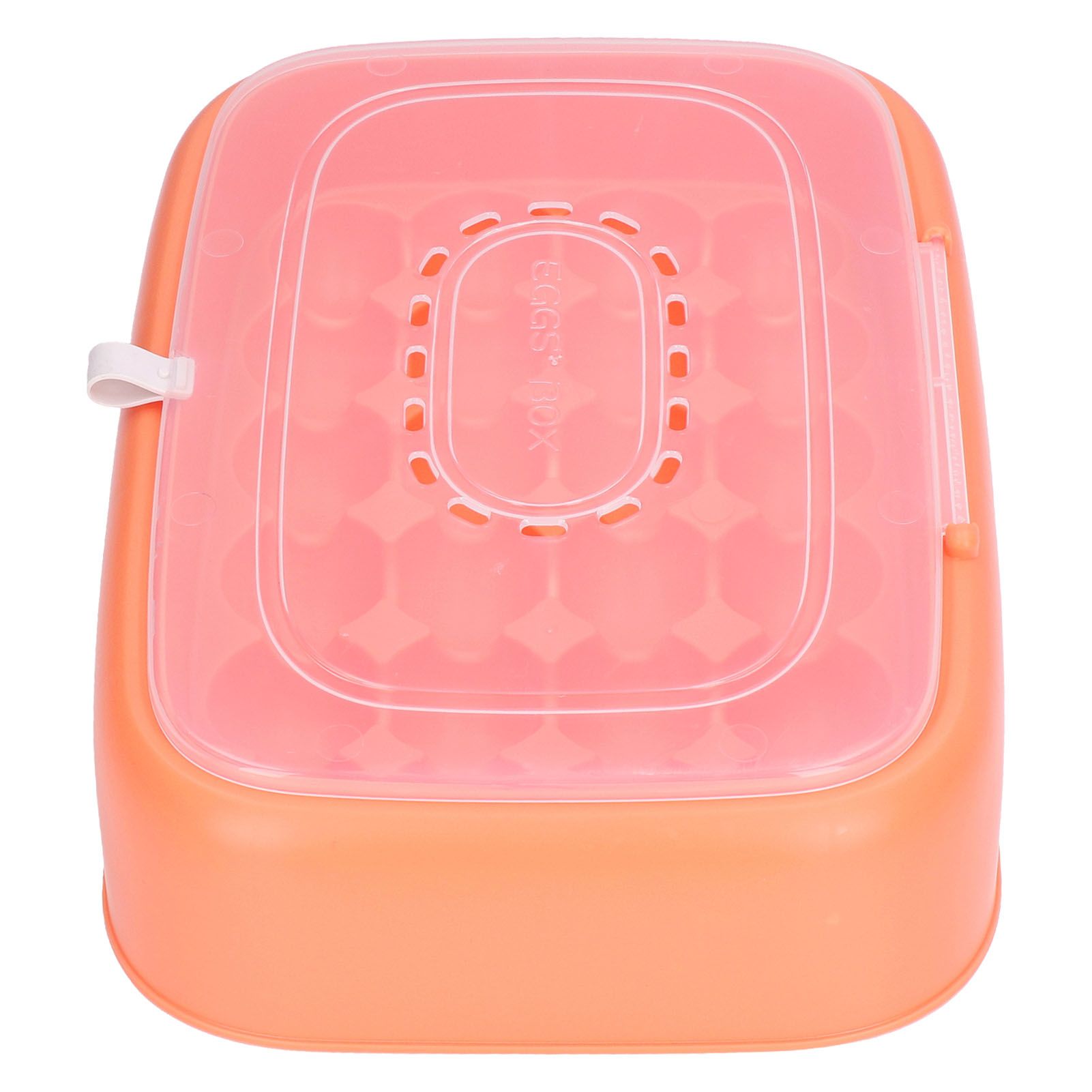 24 Eggs Containers ABS Egg Tray Storage Box Refrigerator Organizer Bins with Breathable VentsOrange - Image 6